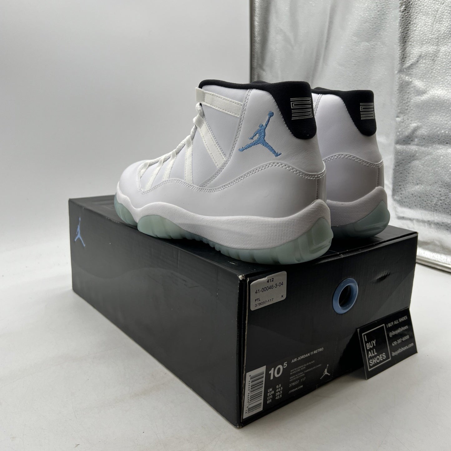 Size 10.5 - Air Jordan 11 Retro High Legend Blue (378037-117)