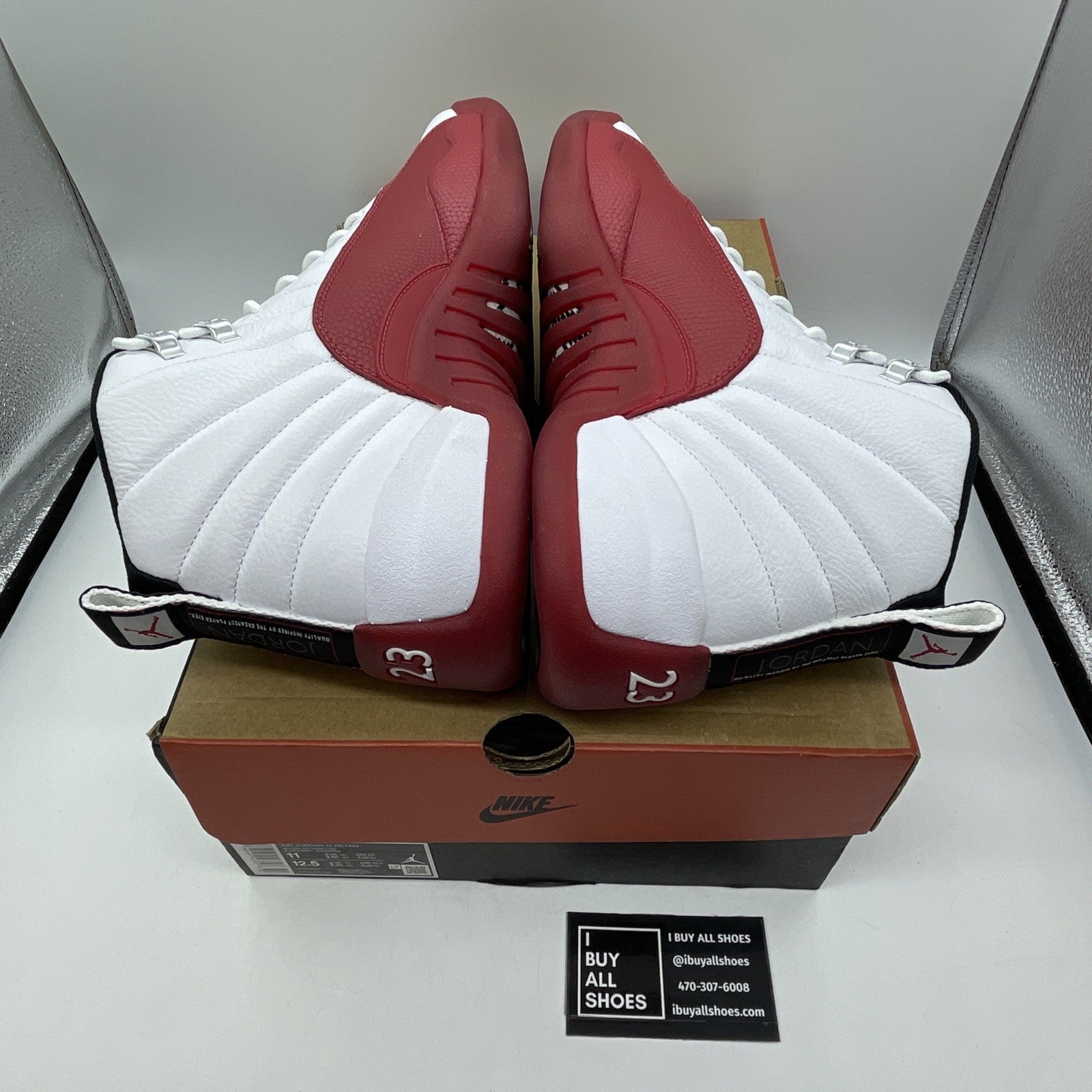Size 11 - Air Jordan 12 Retro 2023 Mid Cherry White Red Leather (CT8013-116)