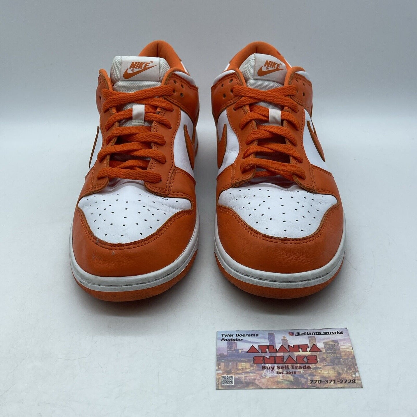 Size 11 - Nike Dunk Low Retro SP Syracuse 2020 Orange White Leather (CU1726-101)