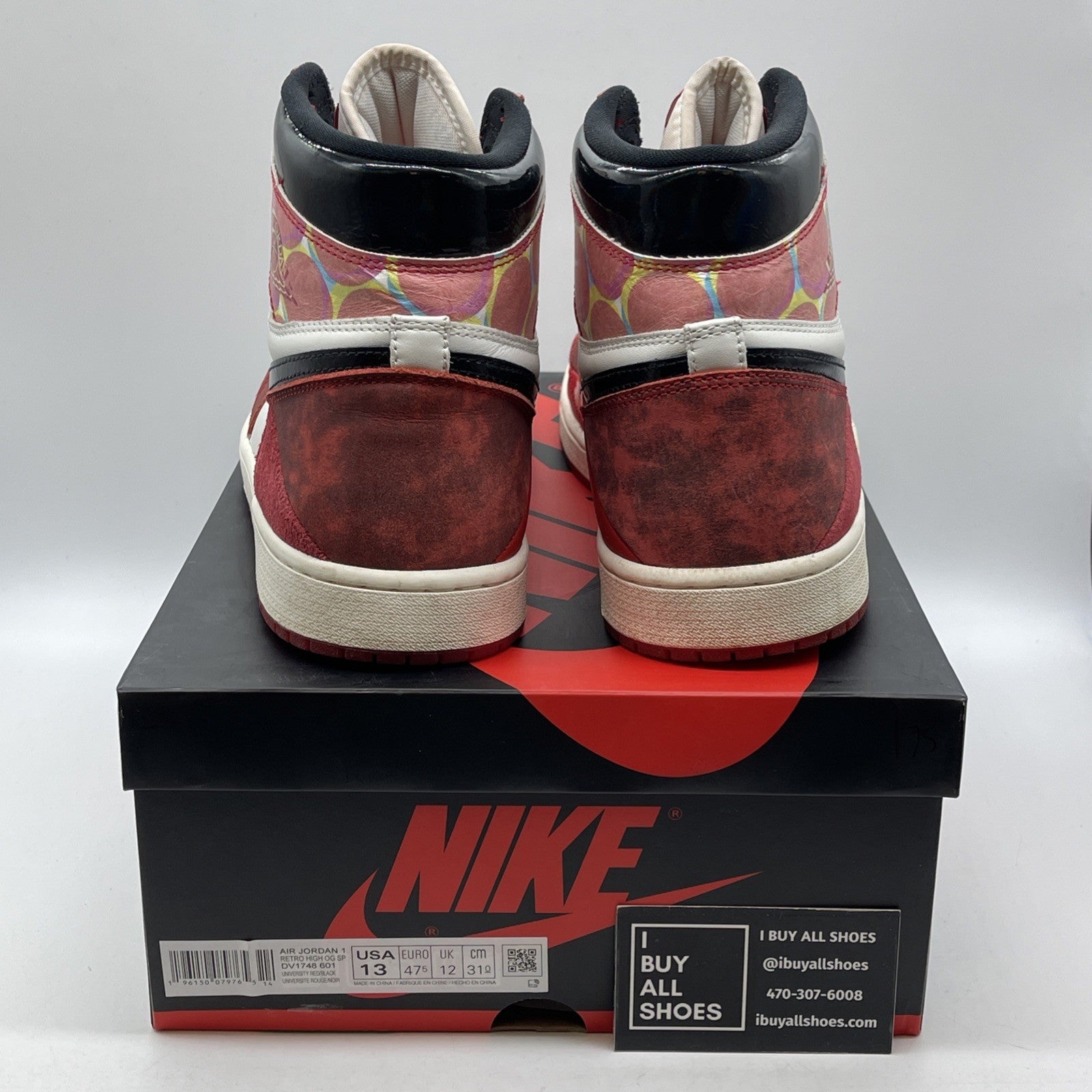 Size 13 - Jordan 1 Retro OG x Marvel High Next Chapter Red Suede (DV1748-601)