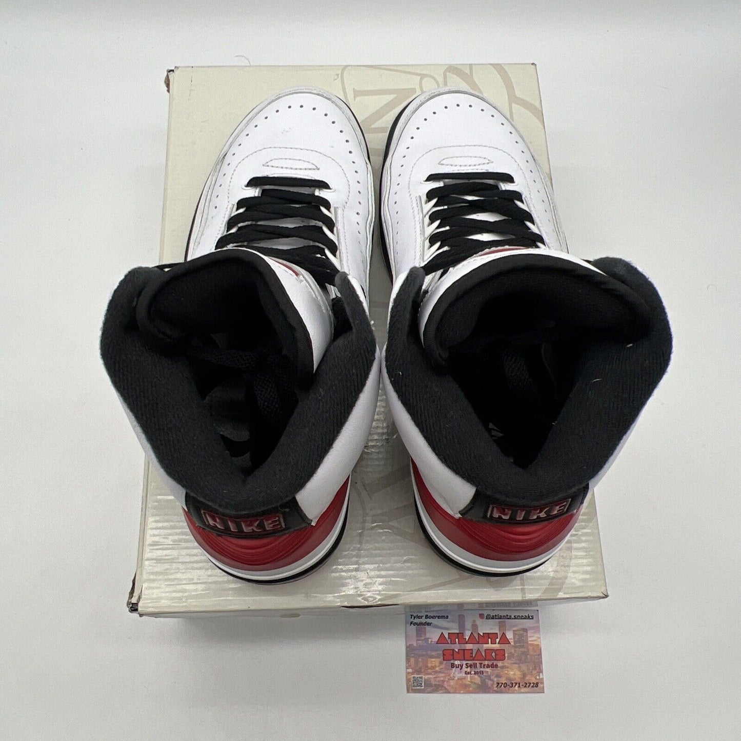 Size 9.5 - Air Jordan 2 Retro 2022 Chicago W Black White Red Leather DX4400-106