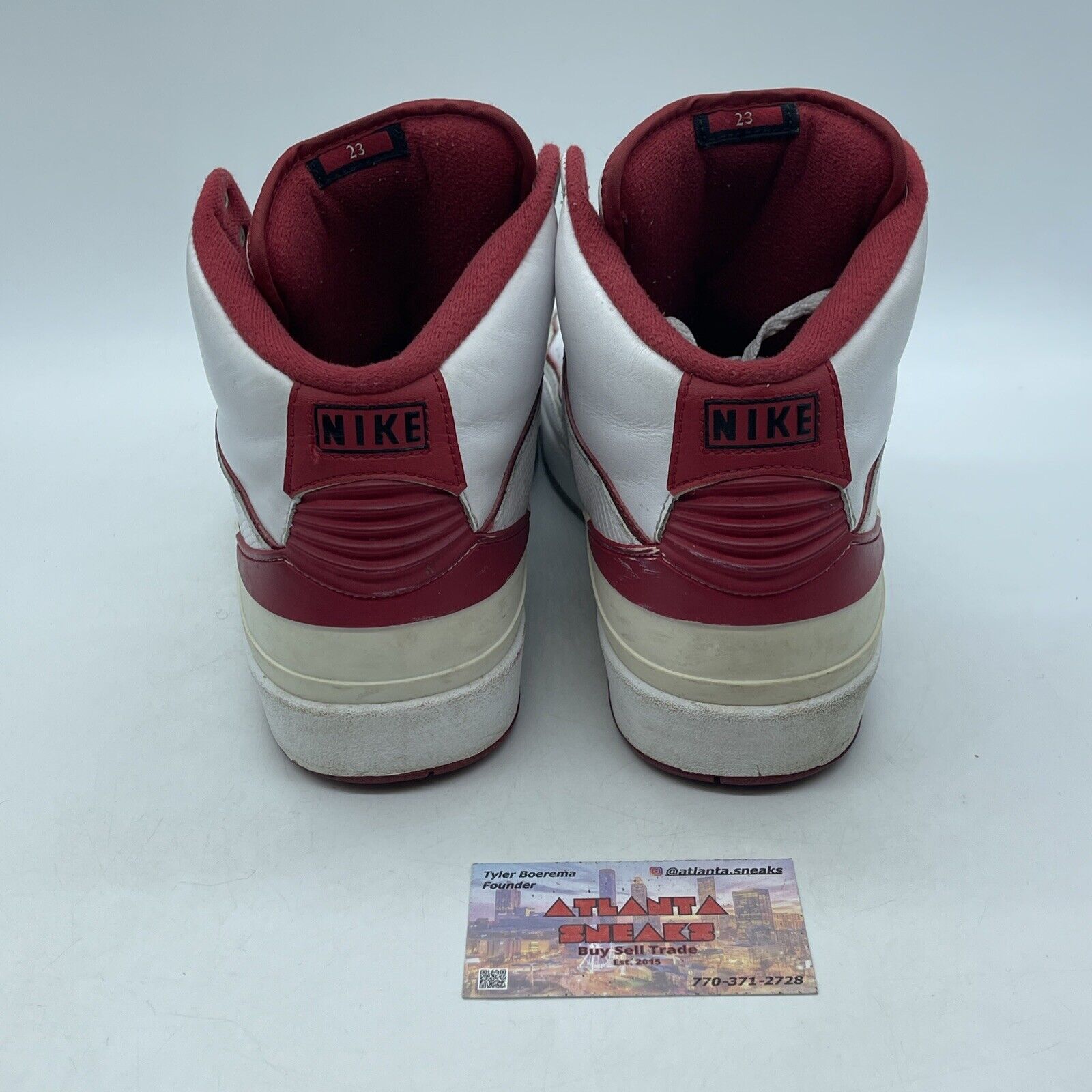 Size 12 - Air Jordan 2 Retro Chicago Home Red Black White Leather (385475-102)