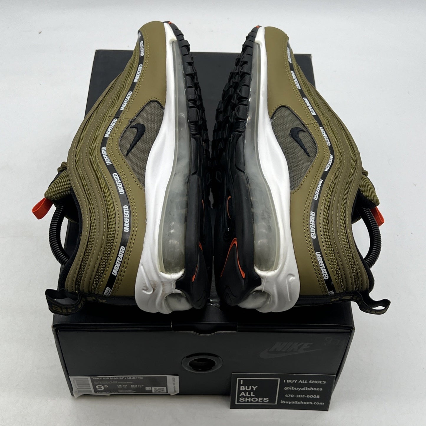 Size 9.5 - Nike Undefeated x Air Max 97 Militia Green (DC4830-300)