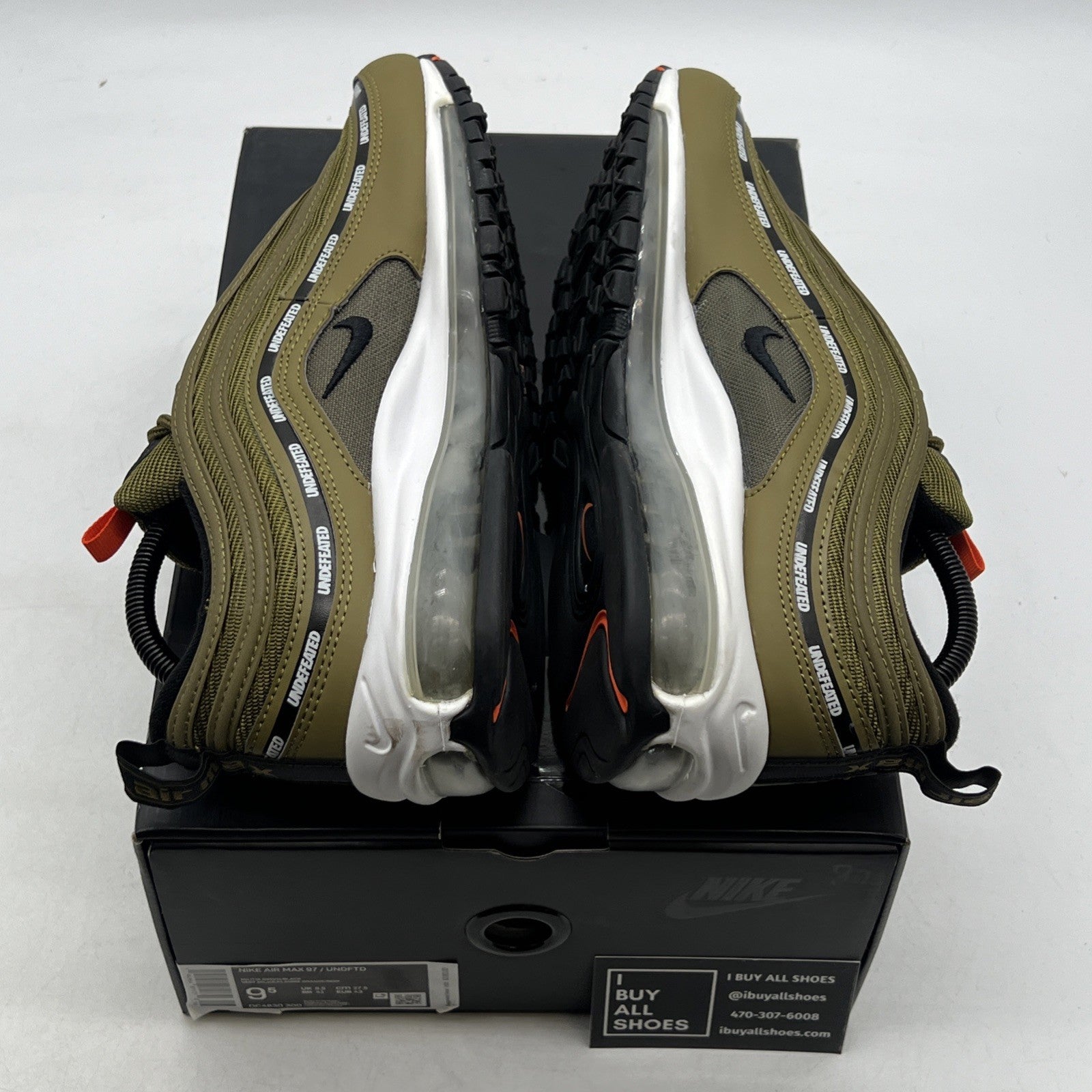 Size 9.5 - Nike Undefeated x Air Max 97 Militia Green (DC4830-300)