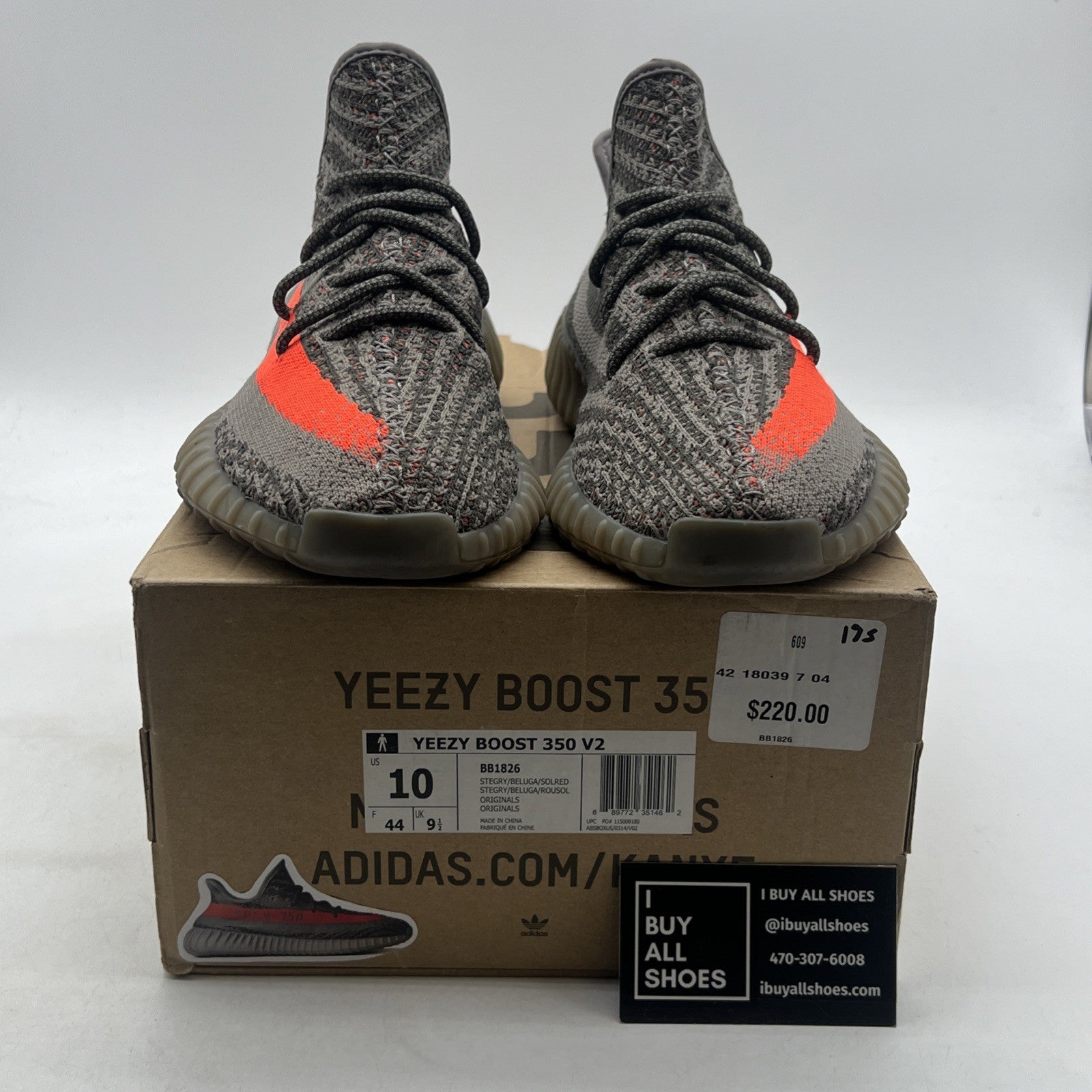 Size 10 - adidas Yeezy Boost 350 V2 Beluga (BB1826)