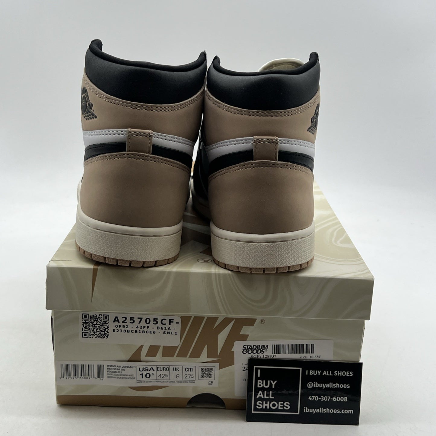 Size 10.5 - Air Jordan 1 Retro OG High Latte W (FD2596-021)
