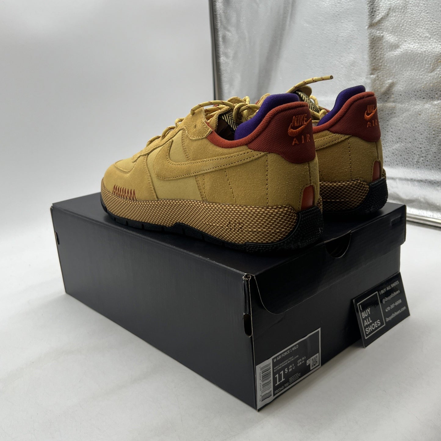 Size 11.5 - Nike Air Force 1 Wild Wheat Gold W (FB2348-700)