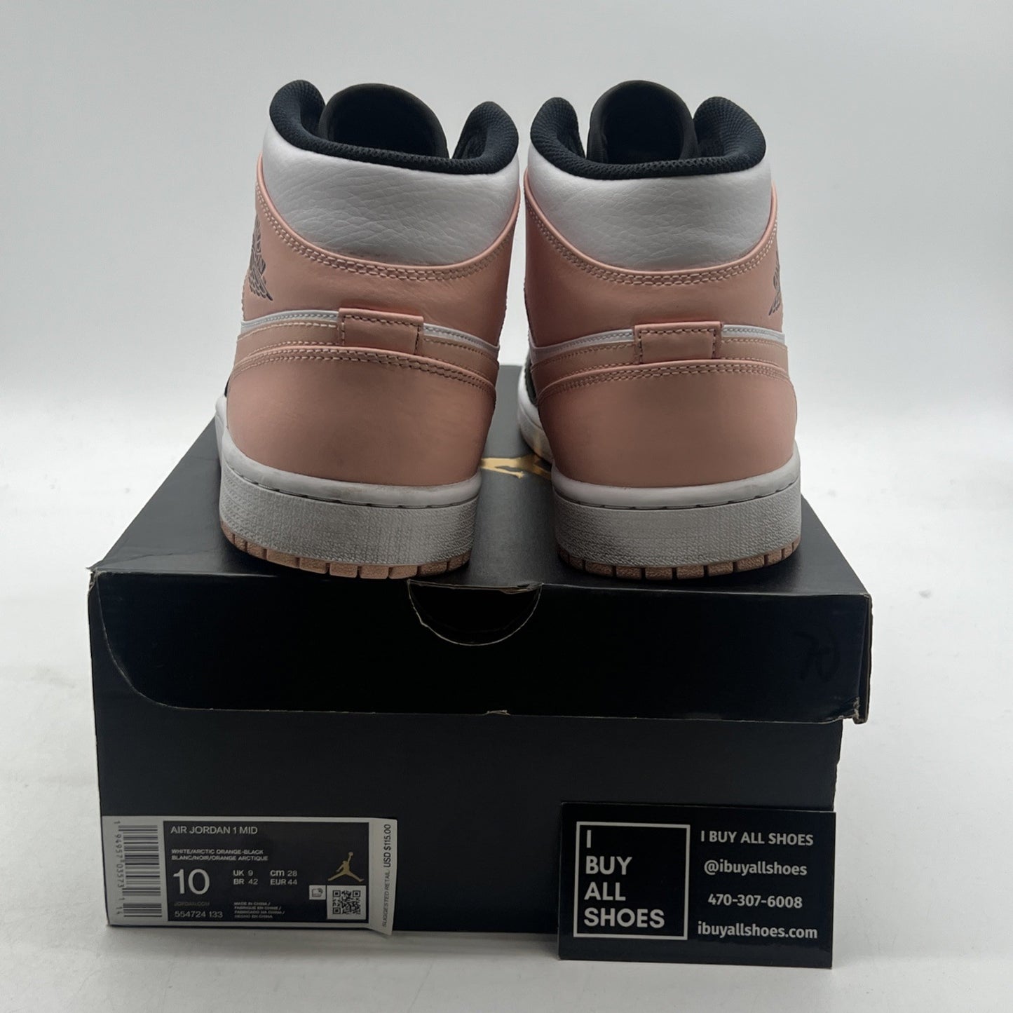 Size 10 - Air Jordan 1 Mid Crimson Tint (554724-133)