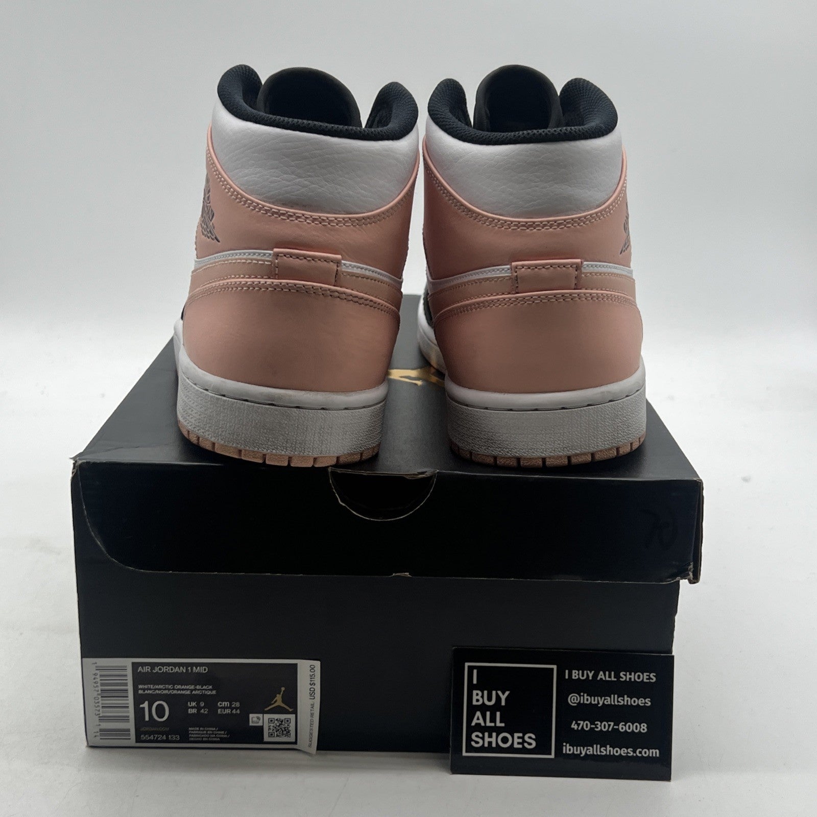 Size 10 - Air Jordan 1 Mid Crimson Tint (554724-133)