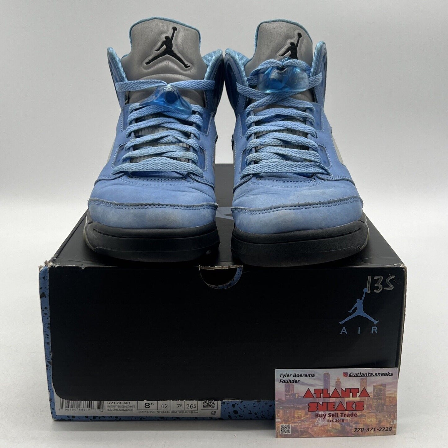 Size 8.5 - Jordan 5 Retro SE Mid UNC Black Grey Suede (DV1310-401)