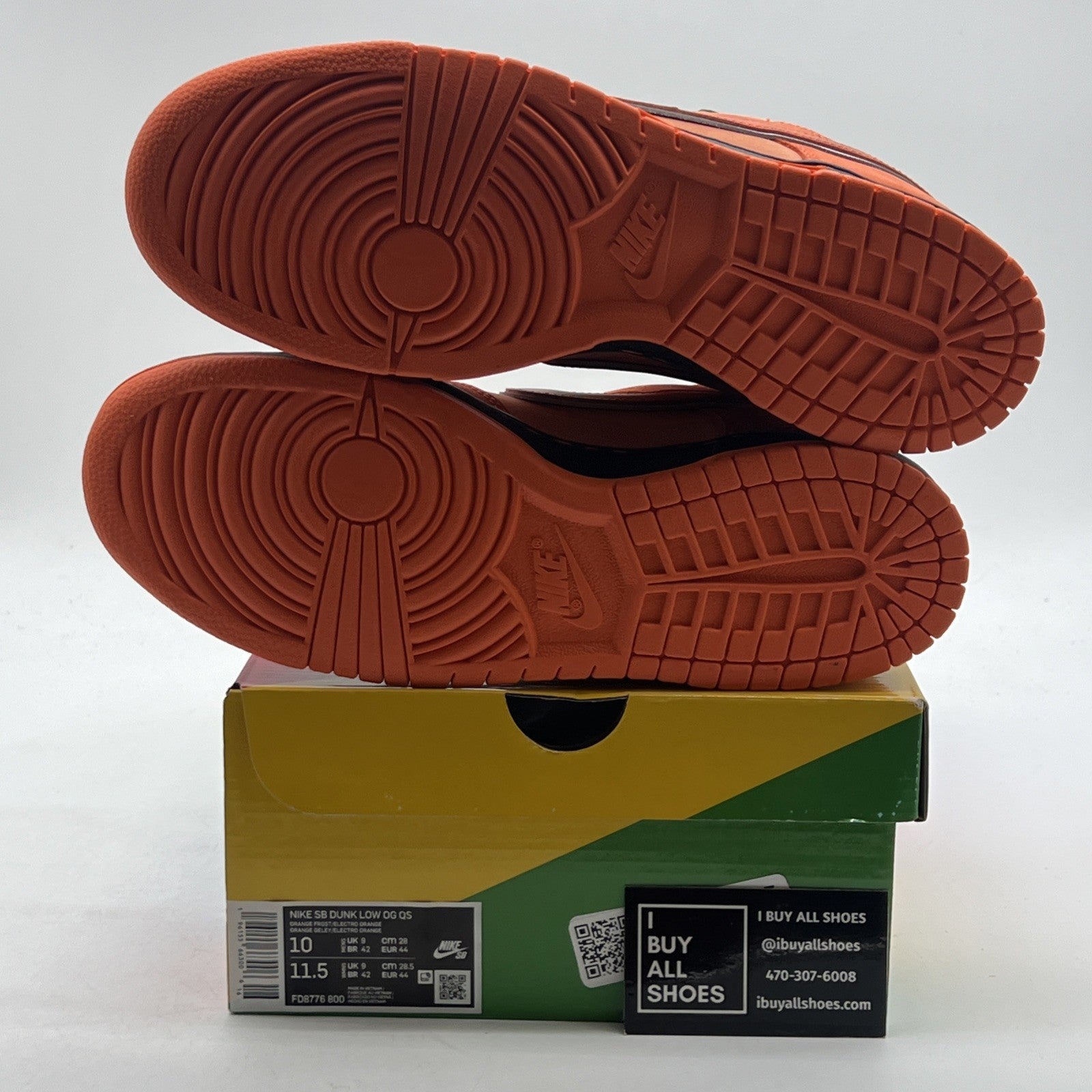 Size 10 - Nike Dunk Low SB x Concepts Orange Lobster (FD8776-800)