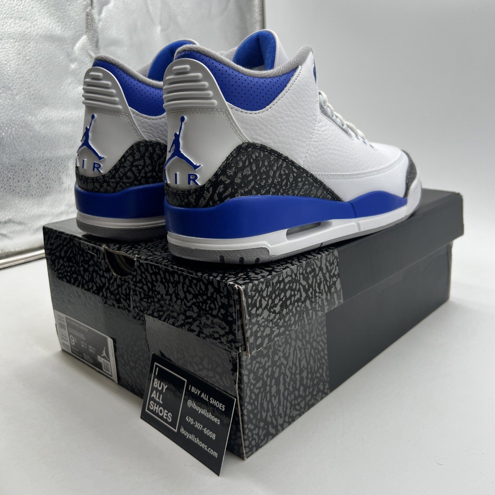Size 9.5 - Air Jordan 3 Retro Mid Racer Blue (CT8532-145)