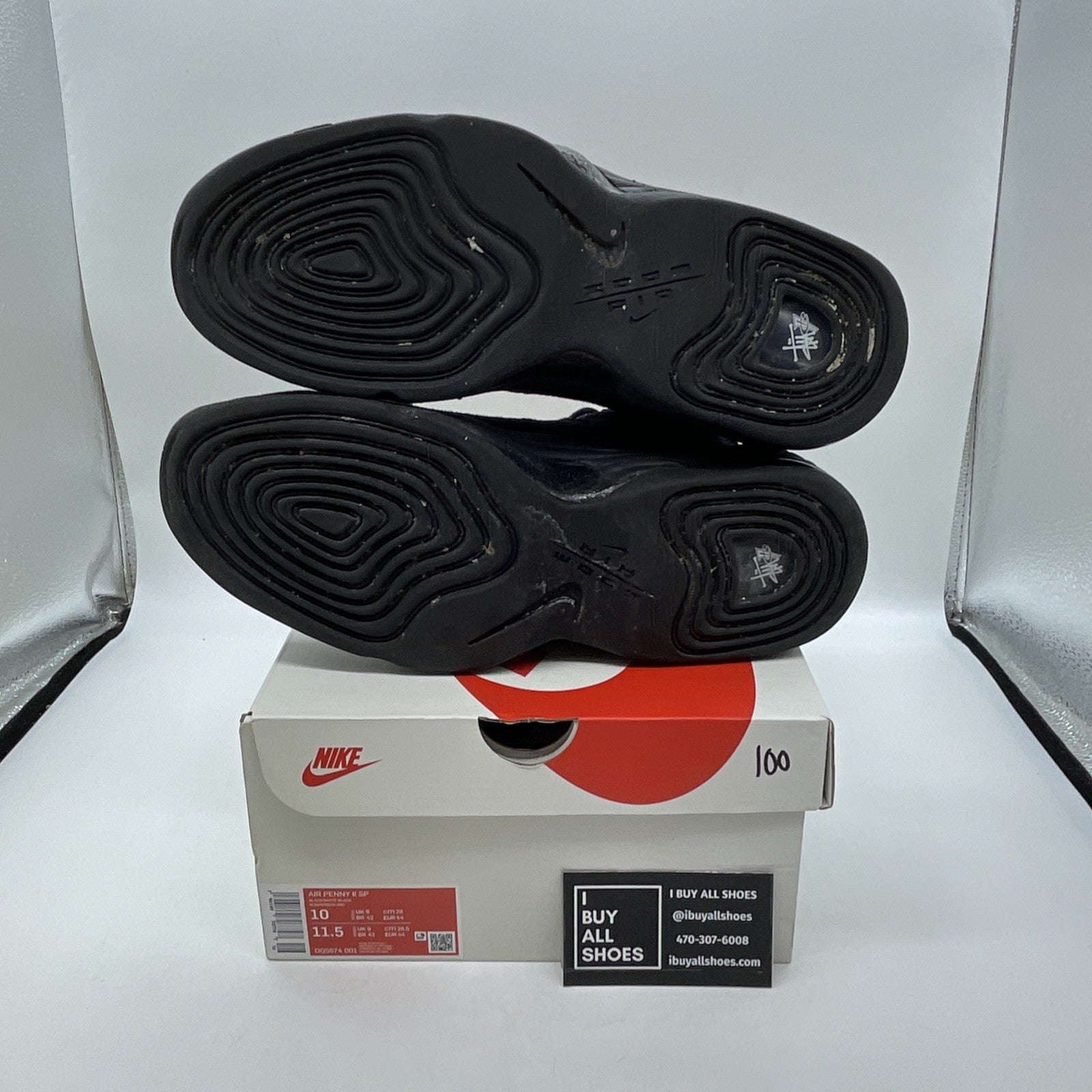 Size 10 - Nike Stussy x Air Penny 2 Black (DQ5674-001)