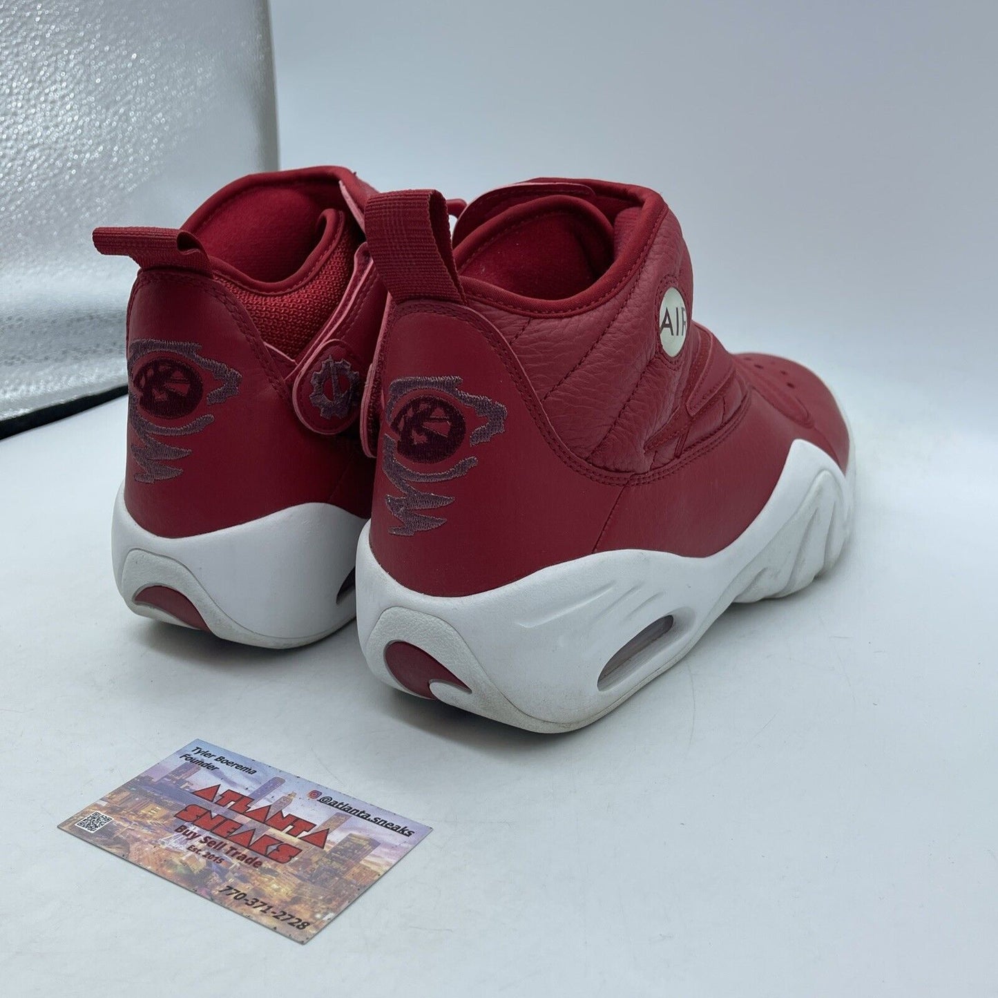 Size 9 - Nike Air Shake Ndestrukt Red Leather White (880869-600)