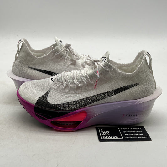 Size 8.5 - Nike Air Zoom Alphafly NEXT% 3 White Vivid Grape W (FD8315-100)