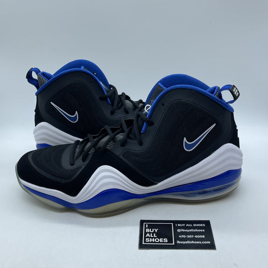 Size 13 - Nike Air Penny 5 Orlando Black Blue Suede Leather (537331-040)