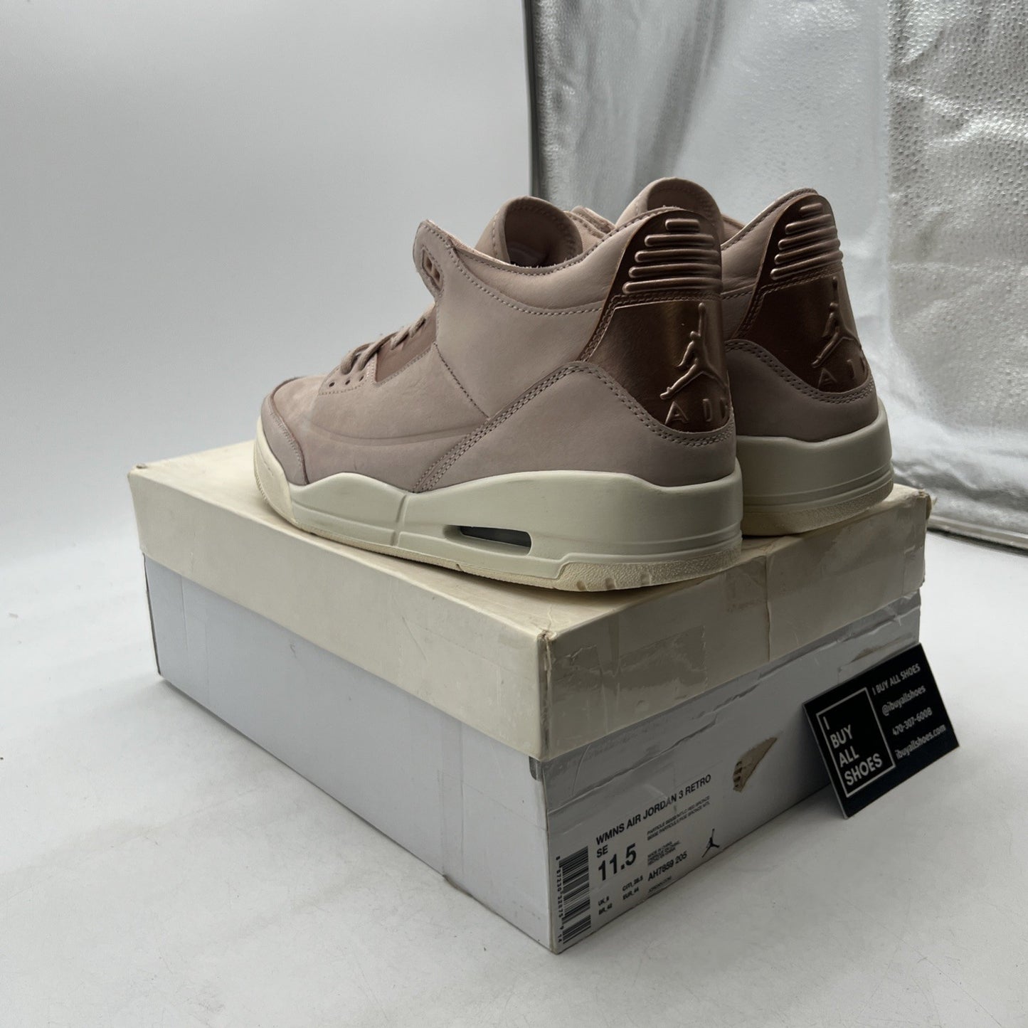 Size 11.5 - Air Jordan 3 SE Particle Beige W (AH7859-205)