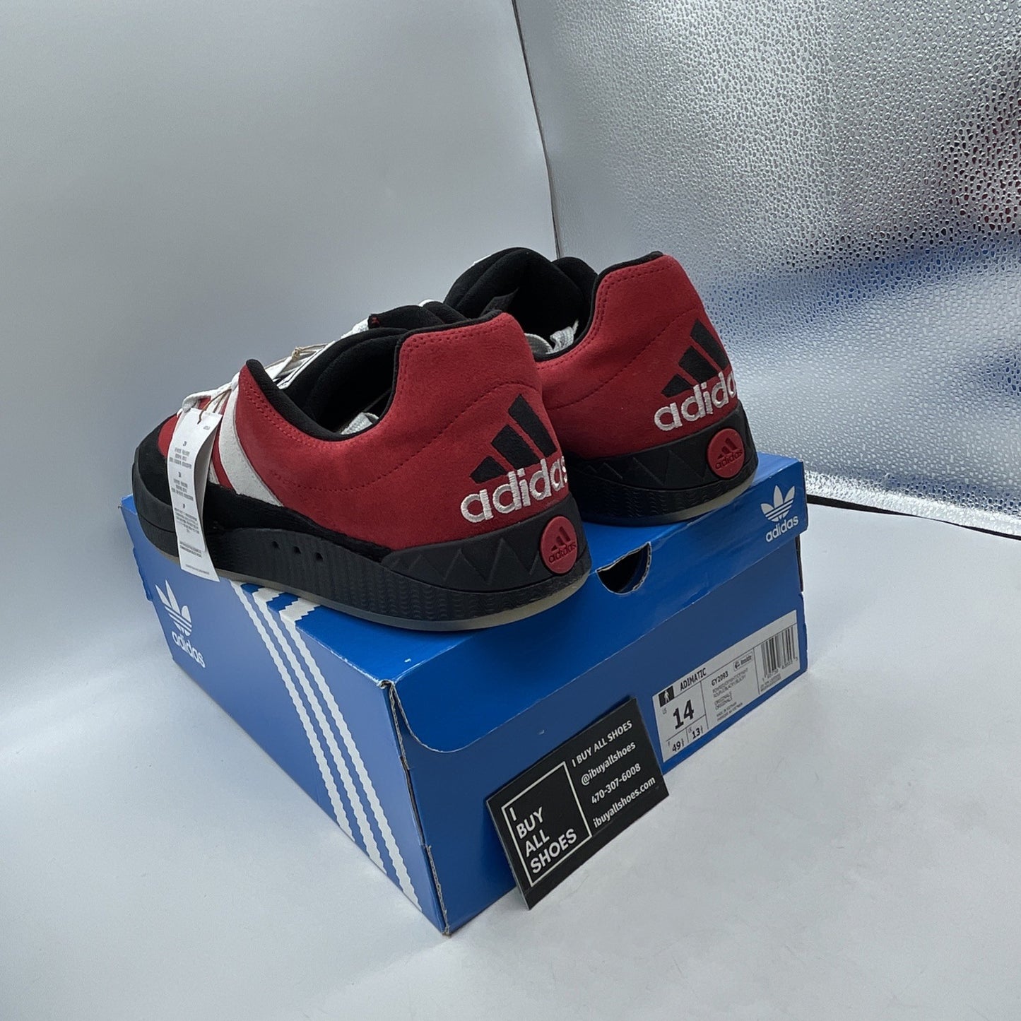 Size 14 - Adidas Adimatic Power Red Black (GY2093)