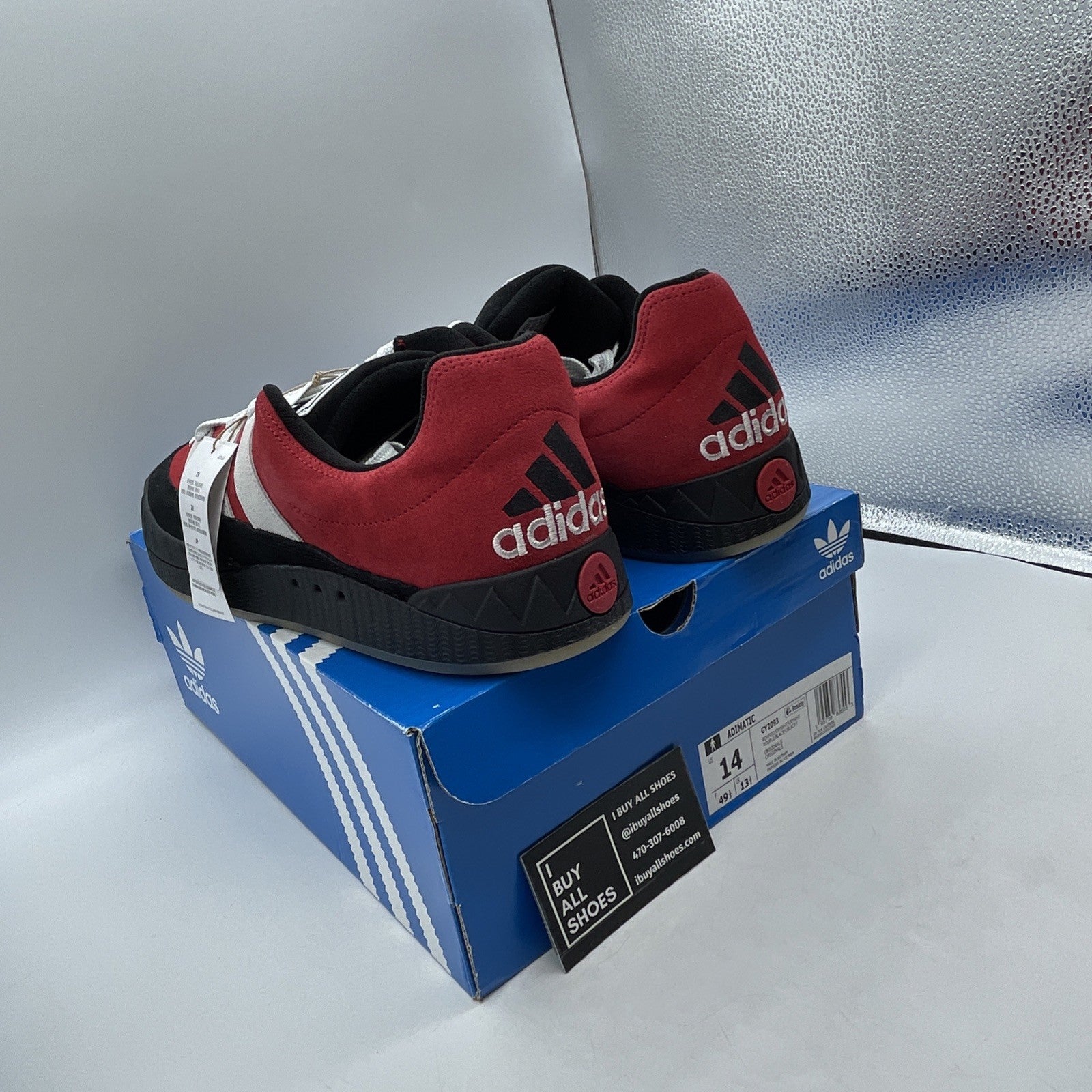 Size 14 - Adidas Adimatic Power Red Black (GY2093)