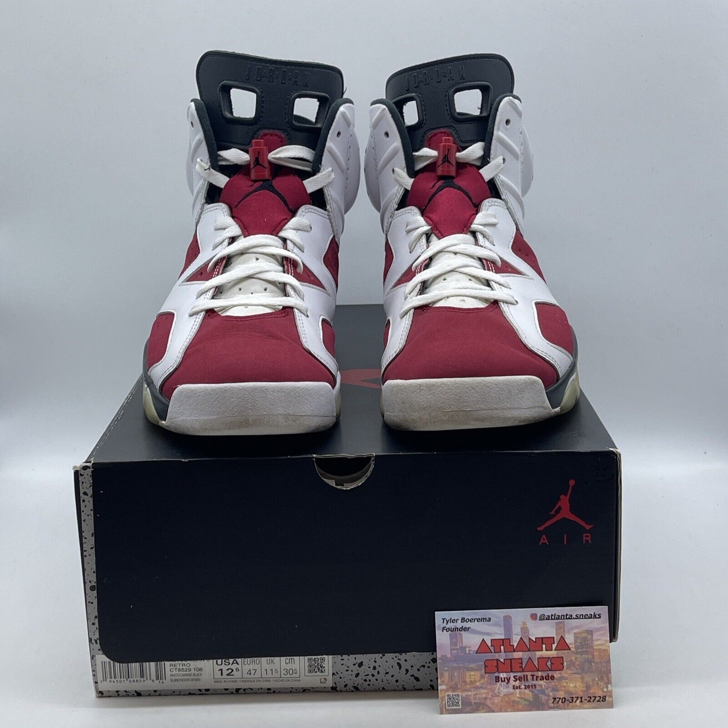 Size 12.5 - Jordan 6 Retro OG Mid Carmine Red White Black (CT8529-106)