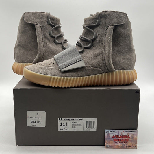 Size 11.5 - adidas Yeezy Boost 750 Grey Gum Suede (BB1840)