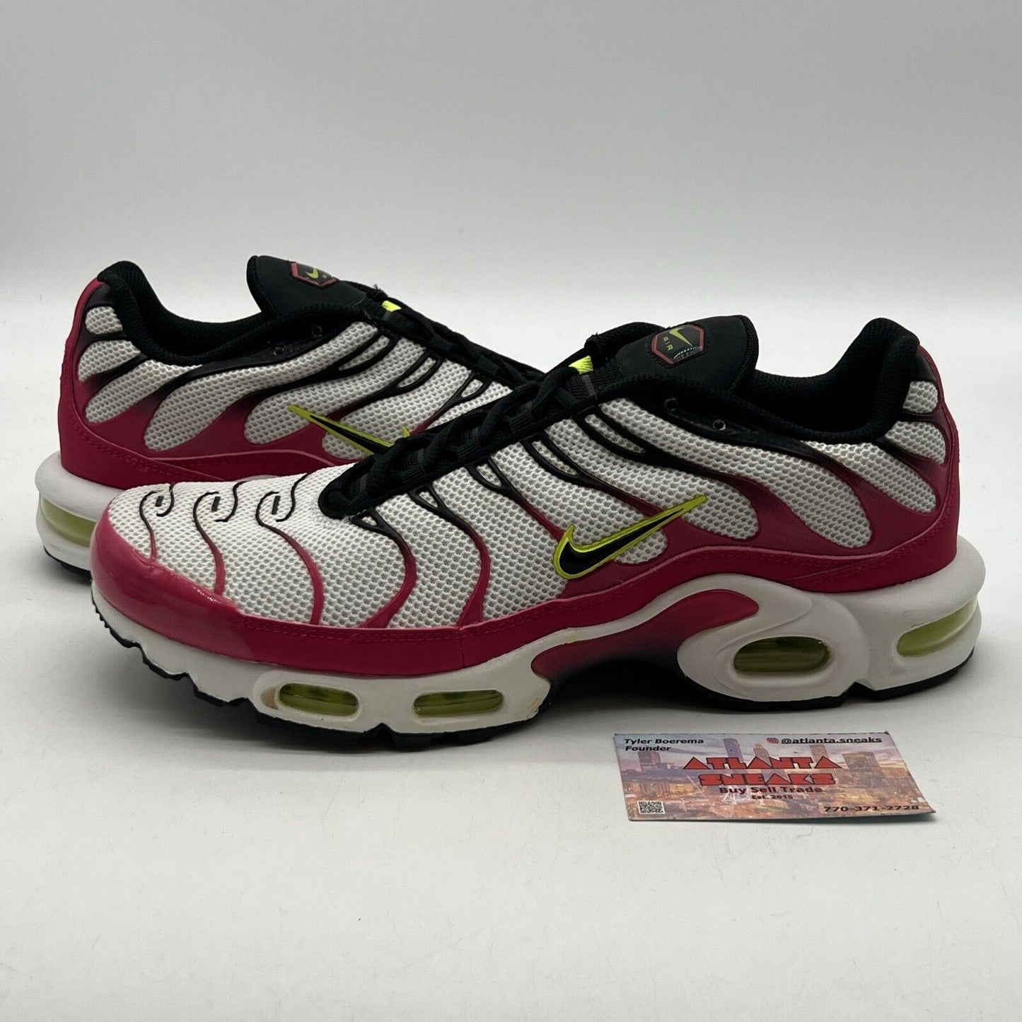 Size 11.5 - Nike Air Max Plus Fuchsia Black White Pink (CJ9929-100)