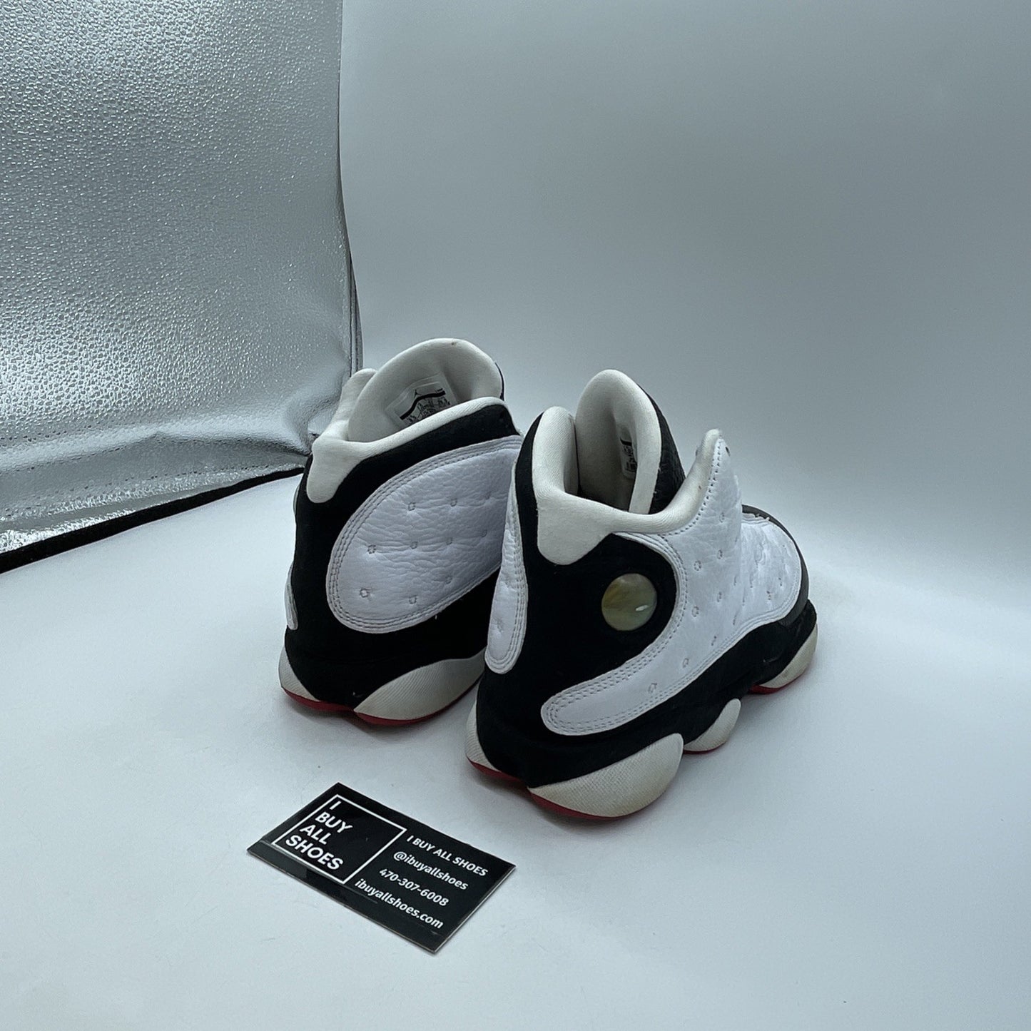 Size 8.5 - Air Jordan 13 Retro 2013 He Got Game White Black (414571-104)