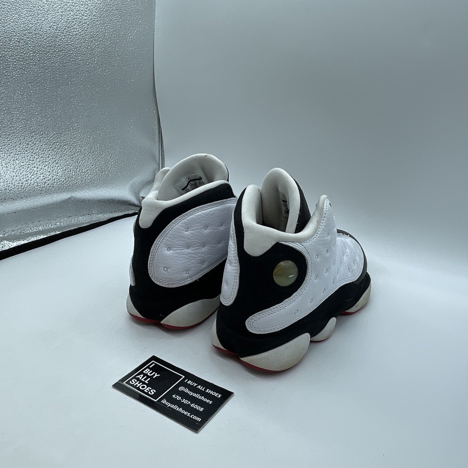Size 8.5 - Air Jordan 13 Retro 2013 He Got Game White Black (414571-104)