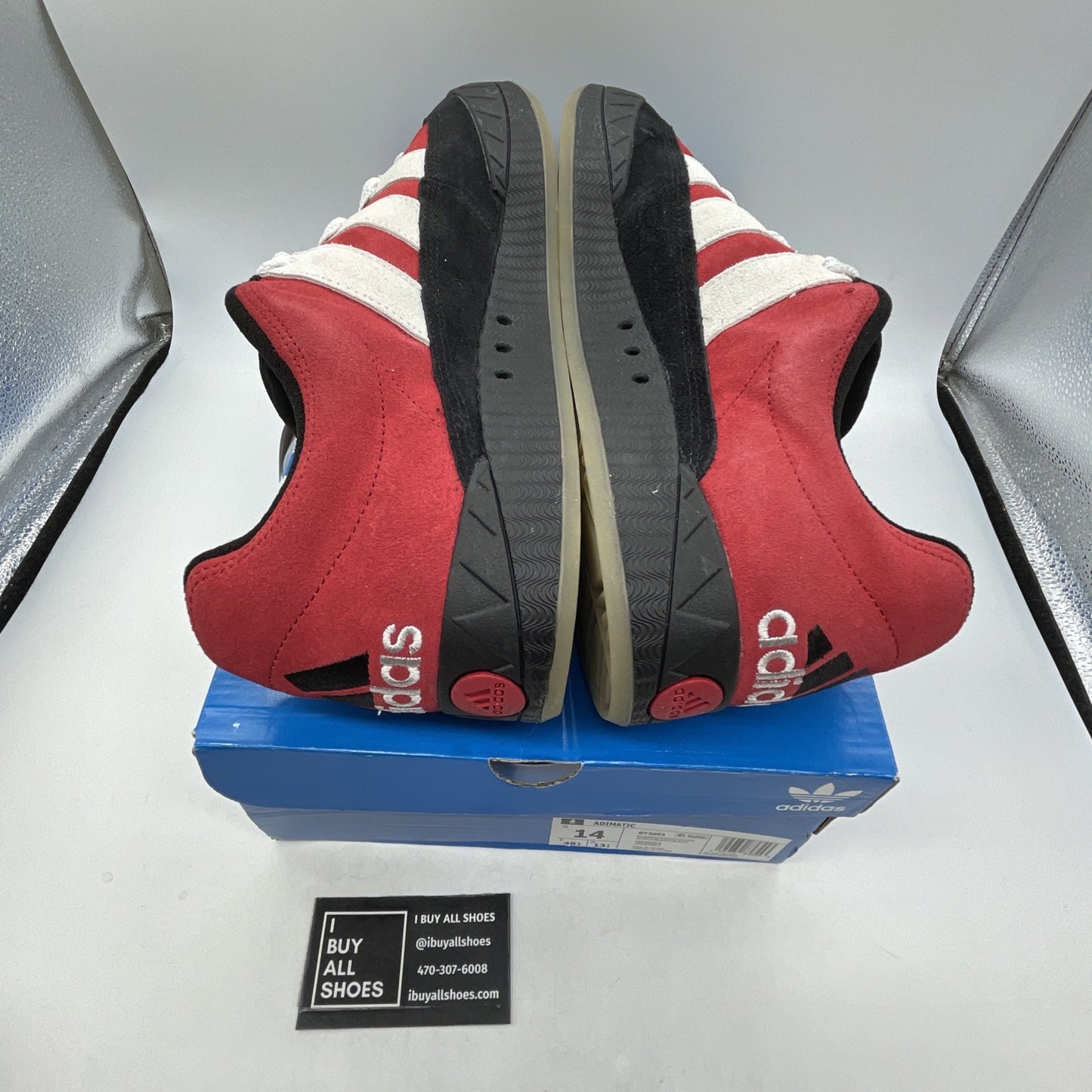 Size 14 - Adidas Adimatic Power Red Black (GY2093)