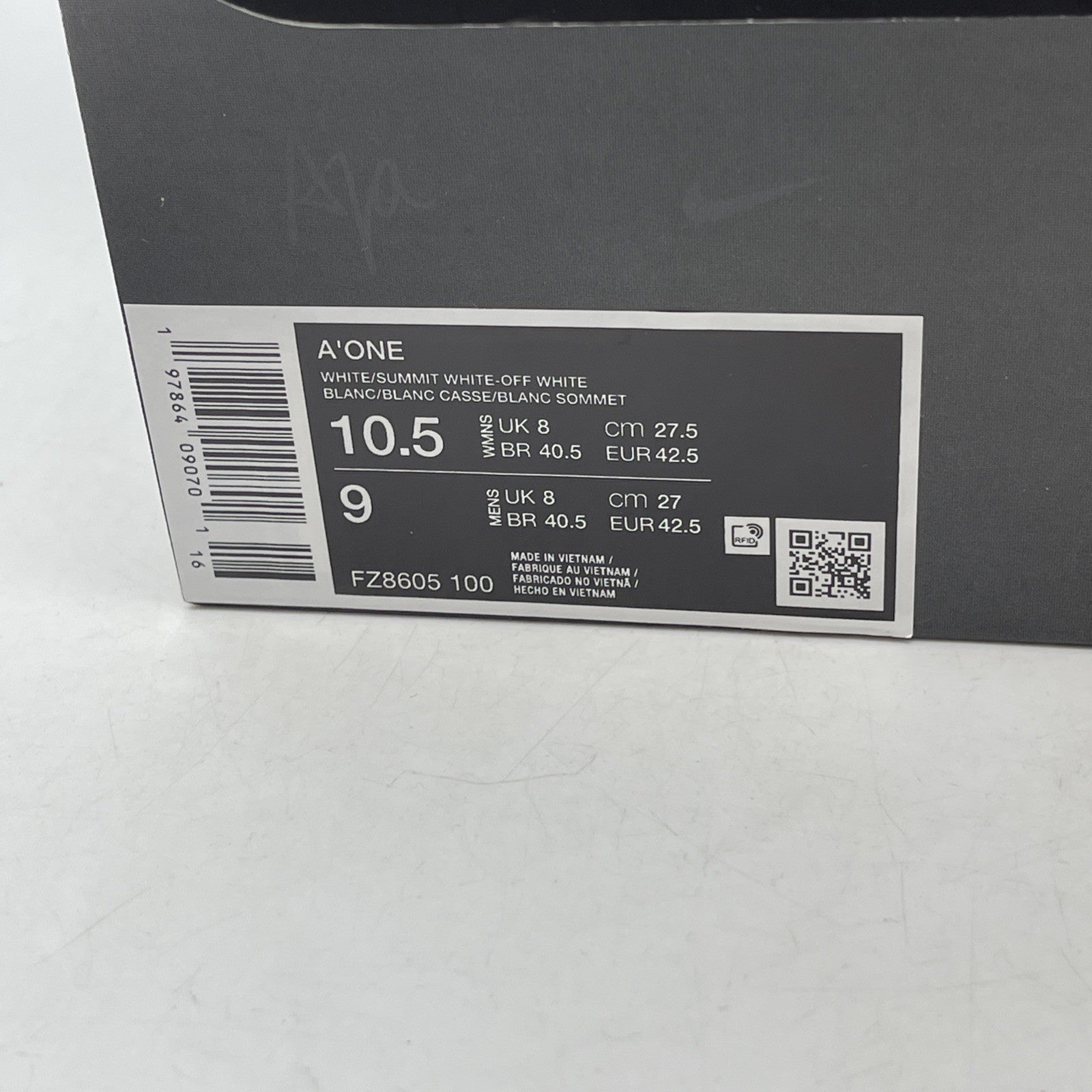 Size 10.5W - Nike A'One OG Pearl (FZ8605-100)
