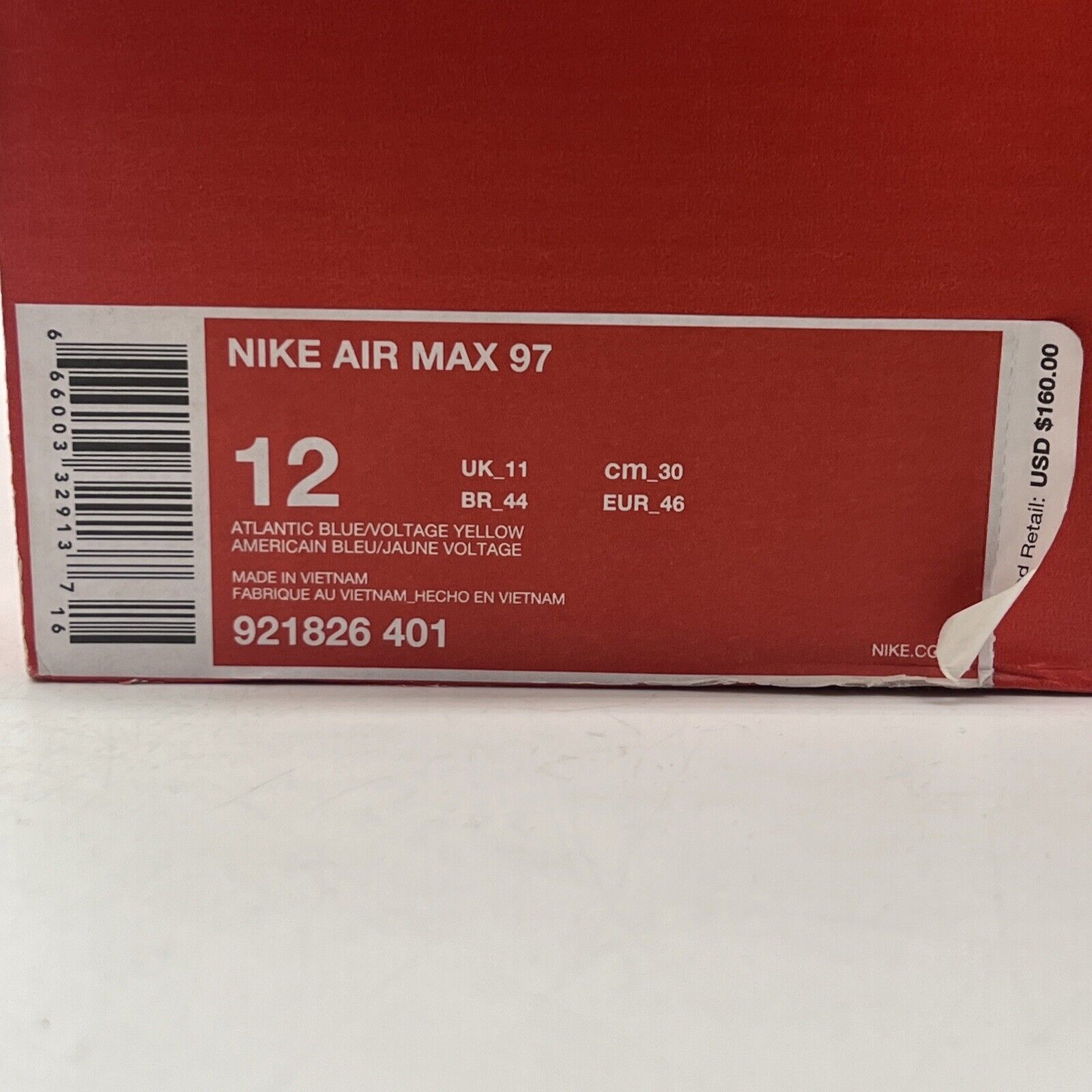 Size 12 - Nike Air Max 97 Atlantic Blue Blue Yellow Grey