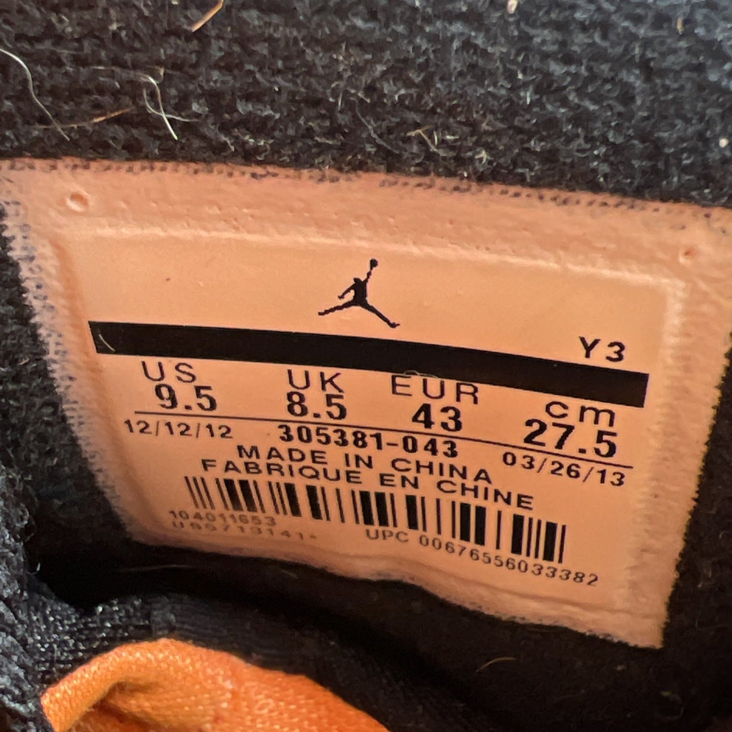 Size 9.5 - Air Jordan 8 Retro Phoenix Suns (305381-043)