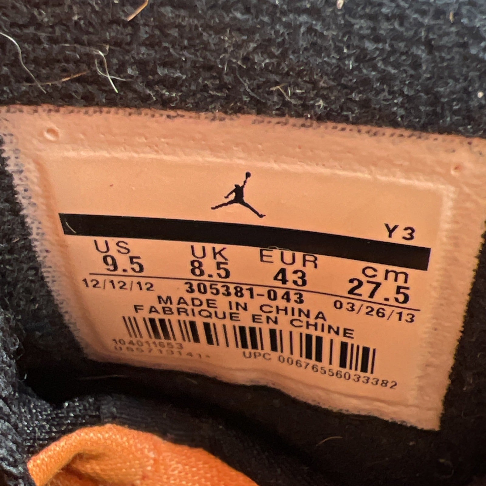 Size 9.5 - Air Jordan 8 Retro Phoenix Suns (305381-043)