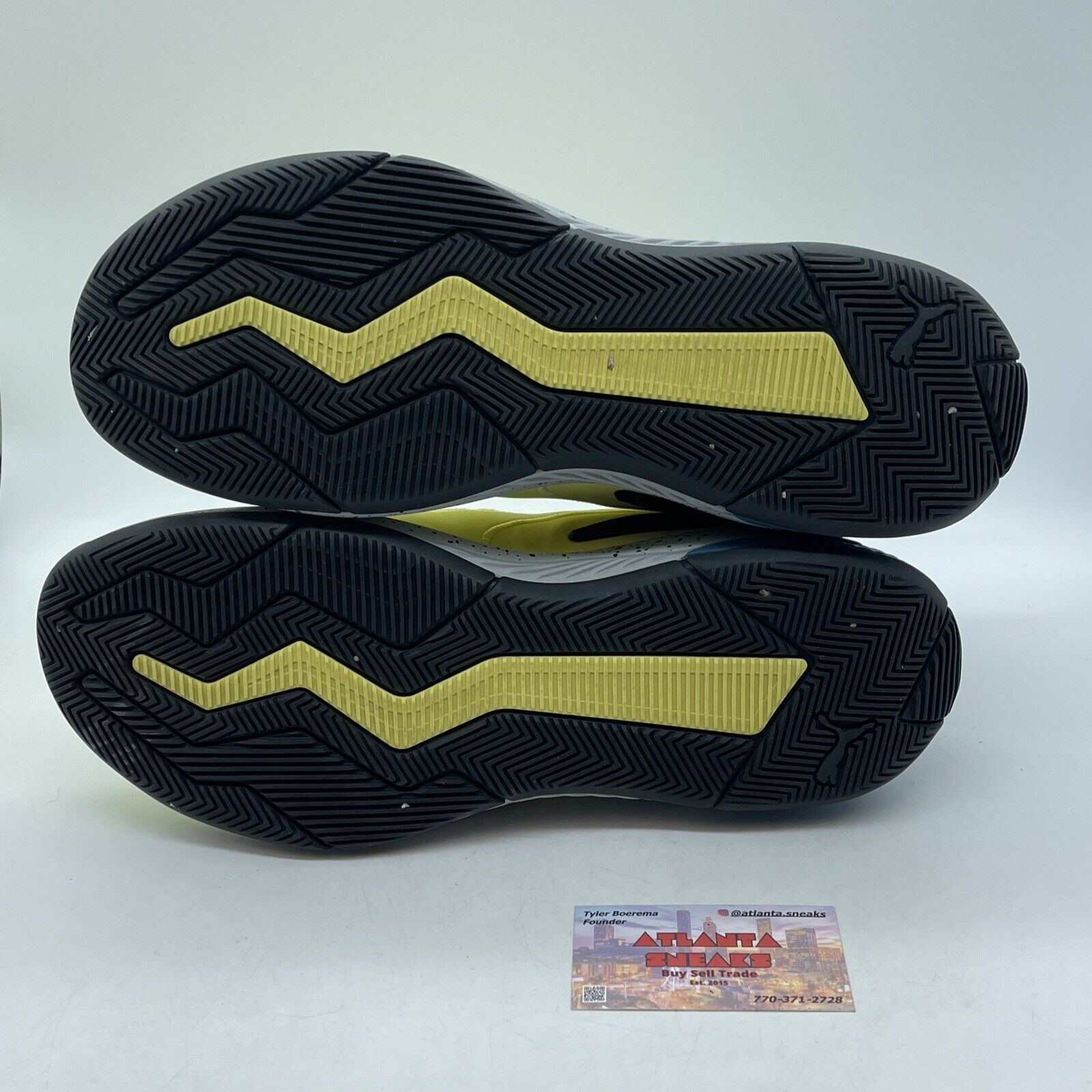 Size 13 - PUMA Uproar Spectra Yellow Black Blue Red Suede Leather  (192979-03)