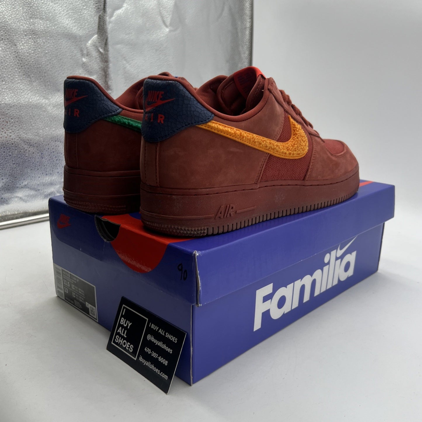 Size 11.5 - Nike Air Force 1 Low La Familia (DV5153-600)