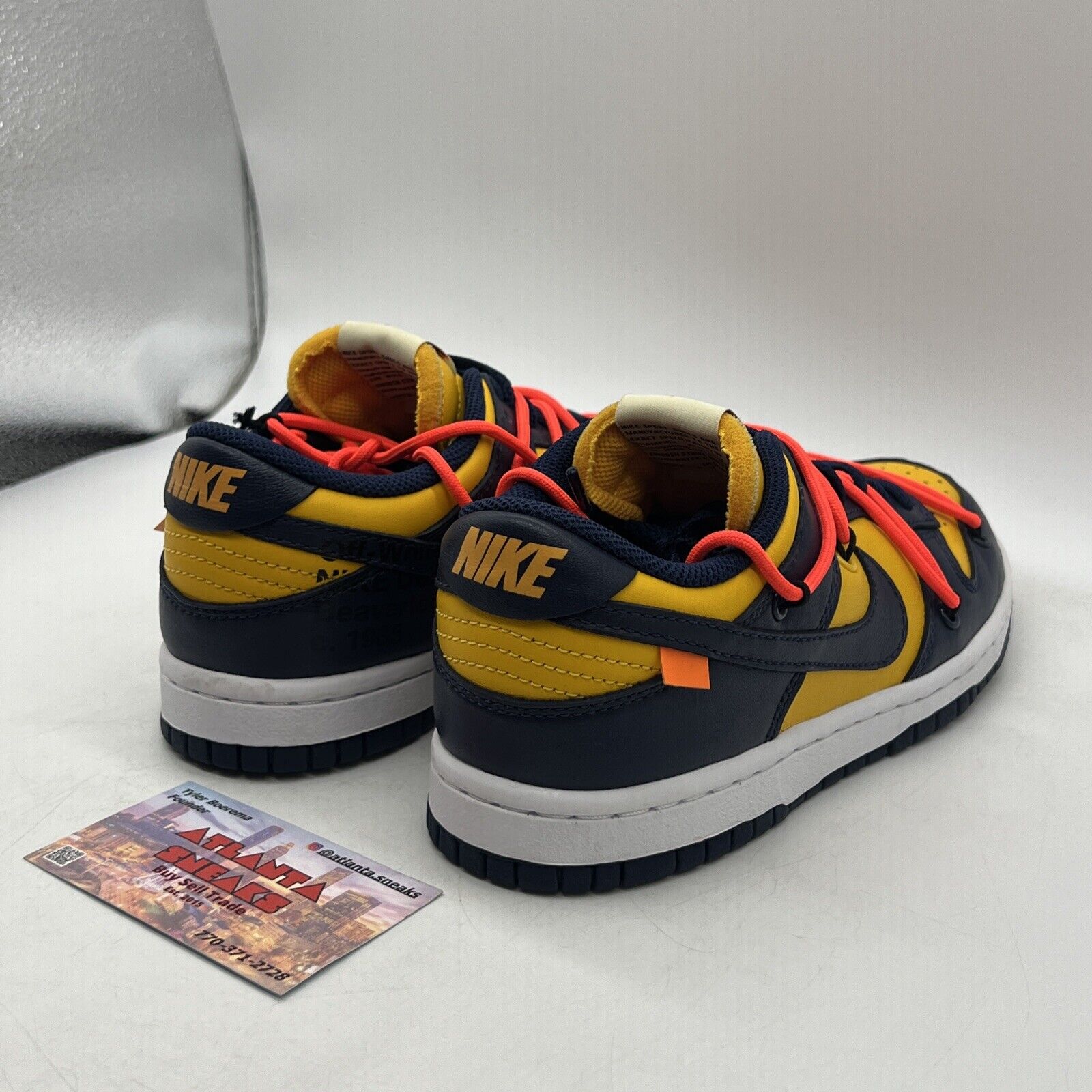 Size 4 - Nike Dunk Low x OFF-WHITE University Gold 2019 Heavy Yellow CT0856-700