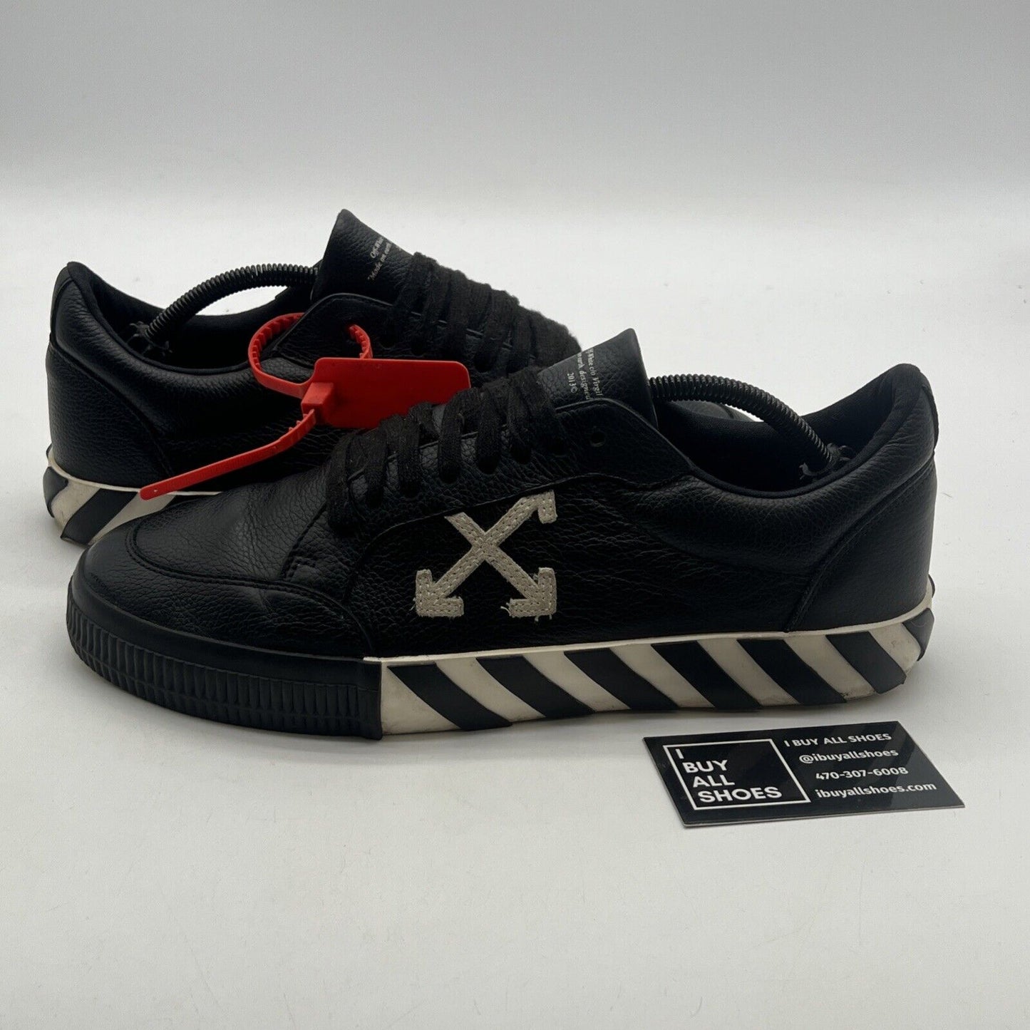Size 11 - Off-White™ "Do You Cheer" Black Low Sneakers 1029of44