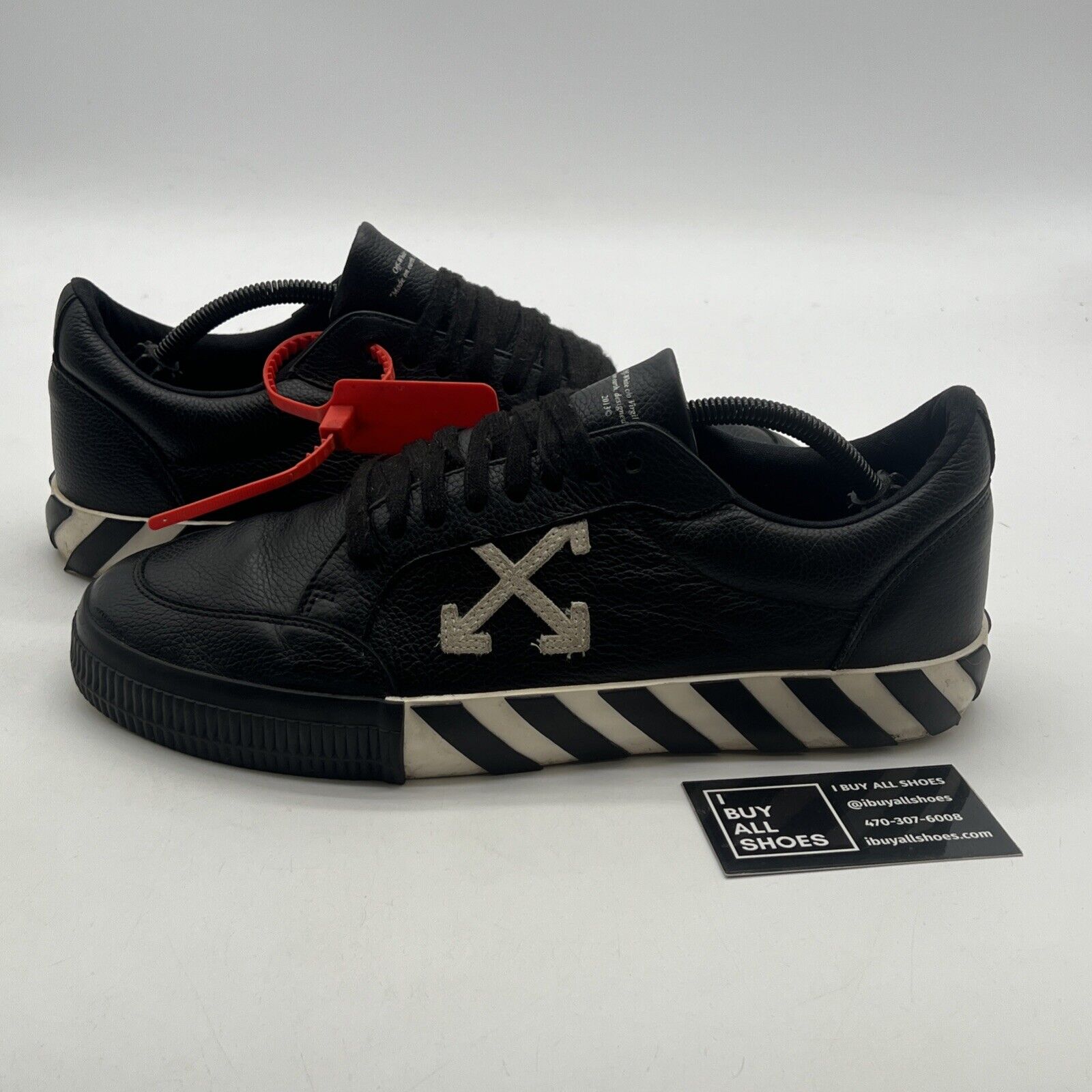 Size 11 - Off-White™ "Do You Cheer" Black Low Sneakers 1029of44