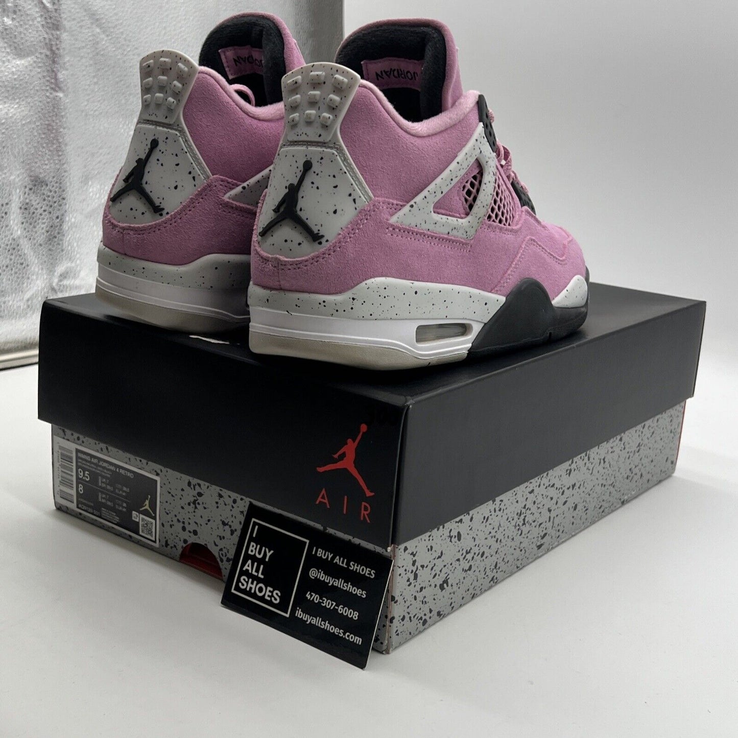 Size 9.5 - Air Jordan 4 Retro Orchid W (AQ9129-501)