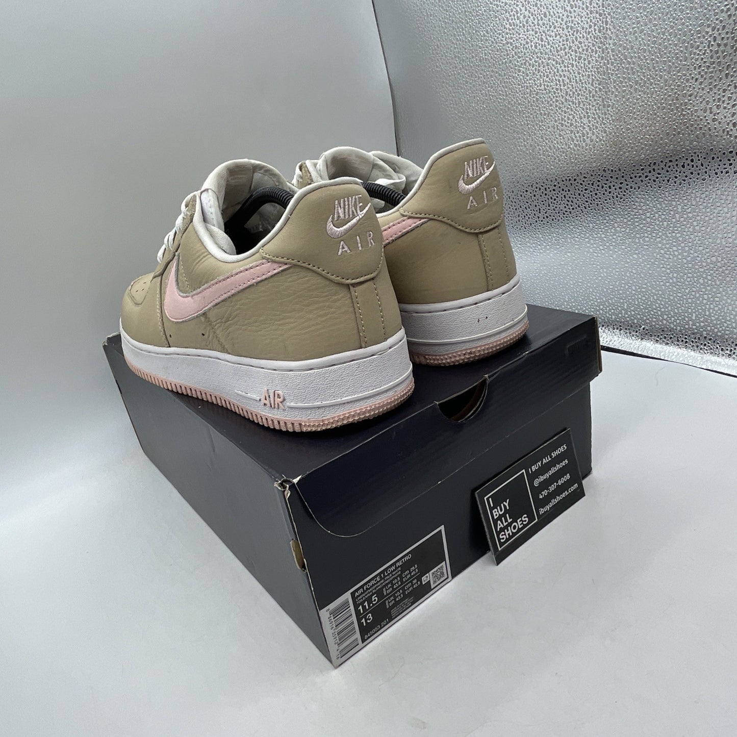 Size 11.5 - Nike Air Force 1 Retro 2016 Kith Exclusive Low Linen (845053-201)