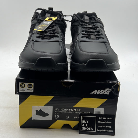Size 15 - Avia Avi-Canyon SR - (Work-Slip Resistant) (AA50169MBBX) - 4E WIDE -