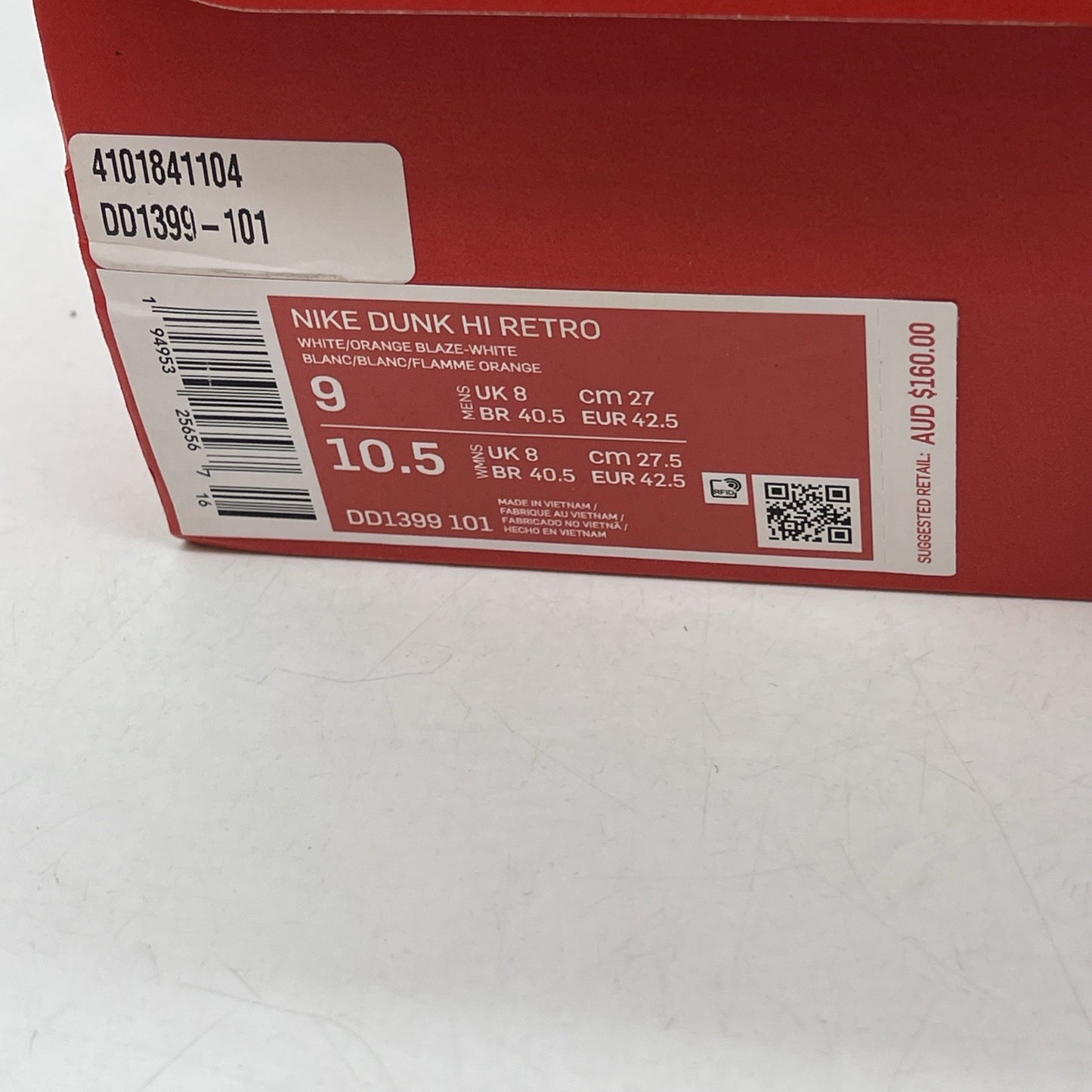 Size 9 - Nike Dunk SP 2021 High Syracuse (DD1399-101)