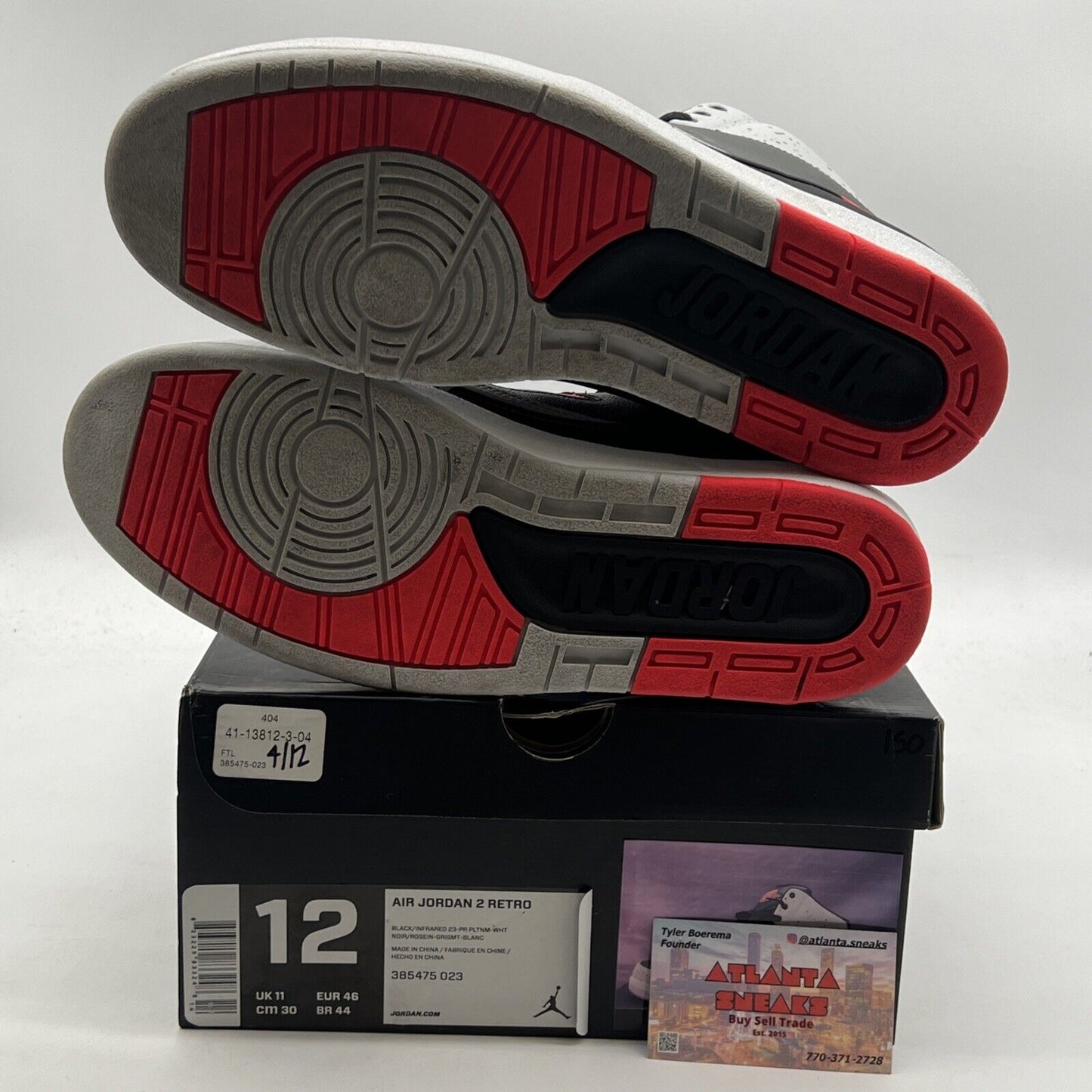 Size 12 - Air Jordan 2 Retro Infrared 23 (385475-023)
