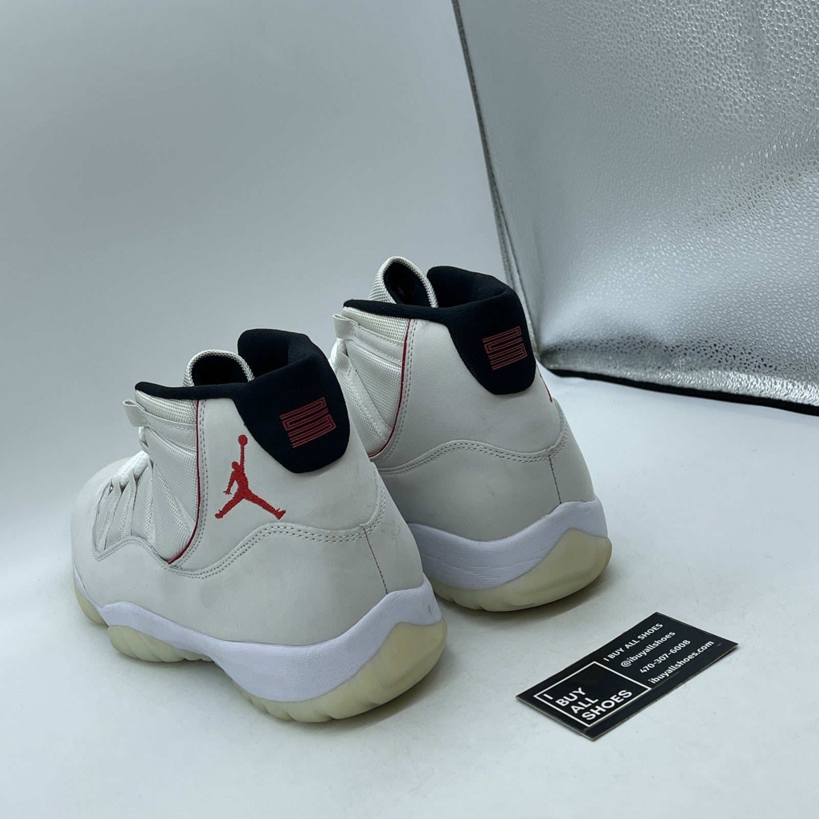 Size 14 - Air Jordan 11 Retro Platinum Tint Tan Black Suede (378037-016)