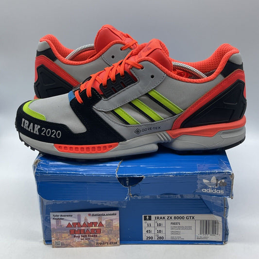 Size 11 - adidas IRAK x ZX 8000 GTX A-ZX Series Orange Suede Leather (FX0371)