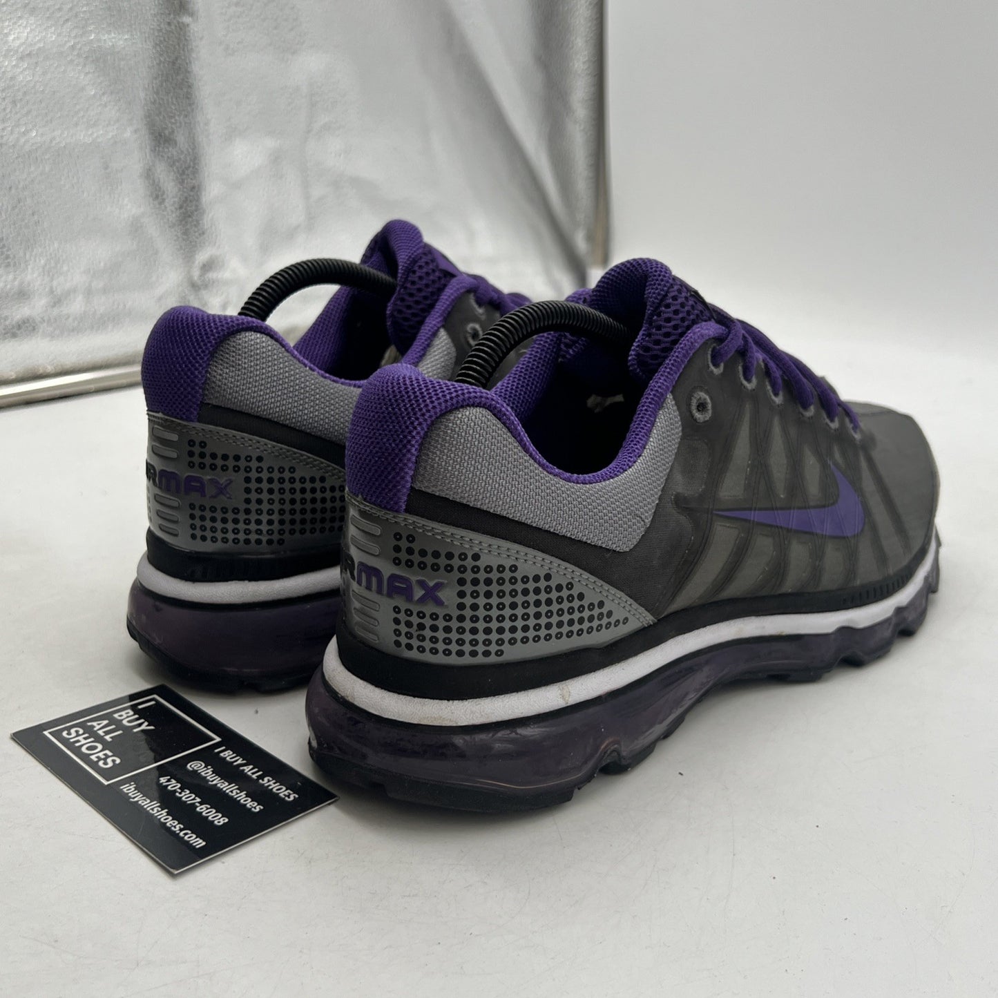 Size 9 - NIKE AIRMAX PURPLE/STEEL GRAY 2009 (354744-017)