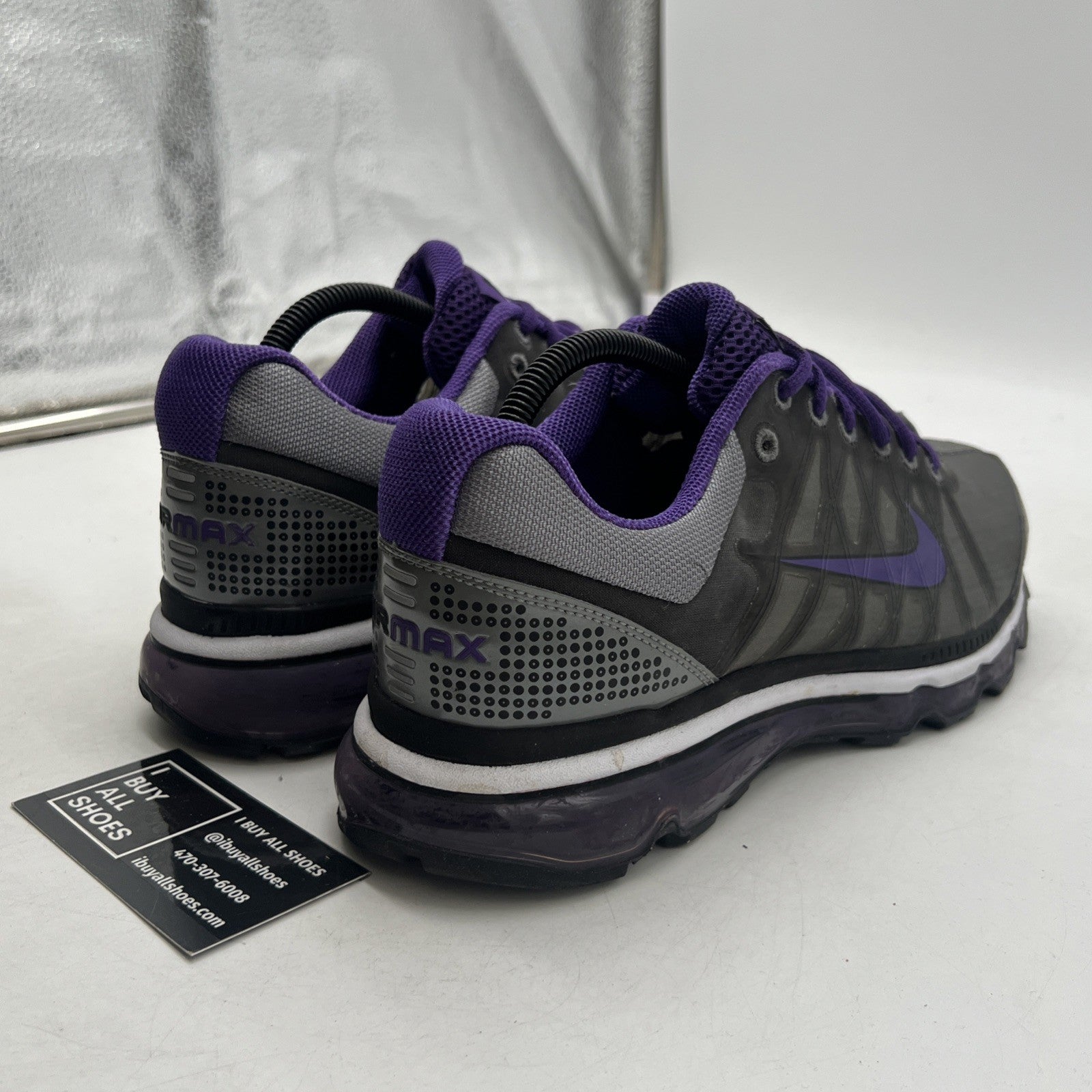 Size 9 - NIKE AIRMAX PURPLE/STEEL GRAY 2009 (354744-017)