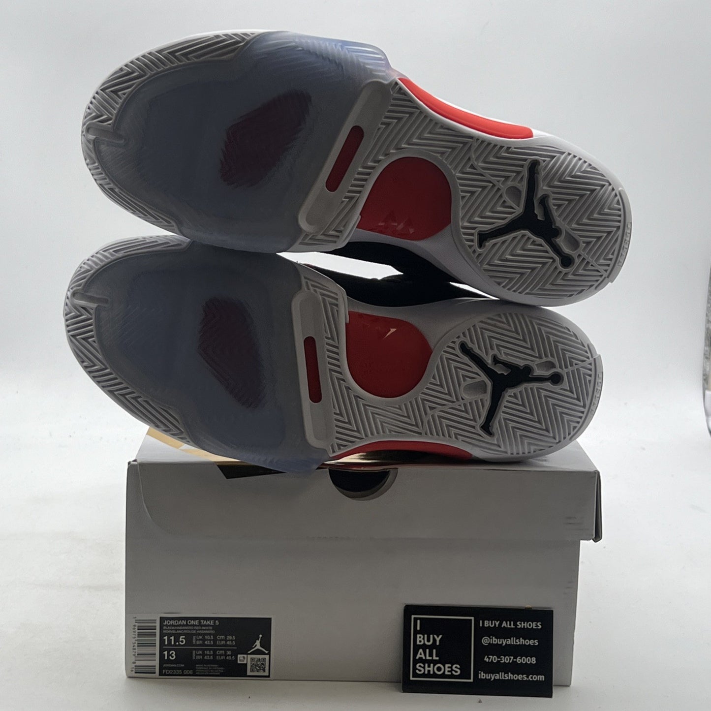 Size 11.5 - Jordan One Take 5 Black Habanero Red (FD2335-006)
