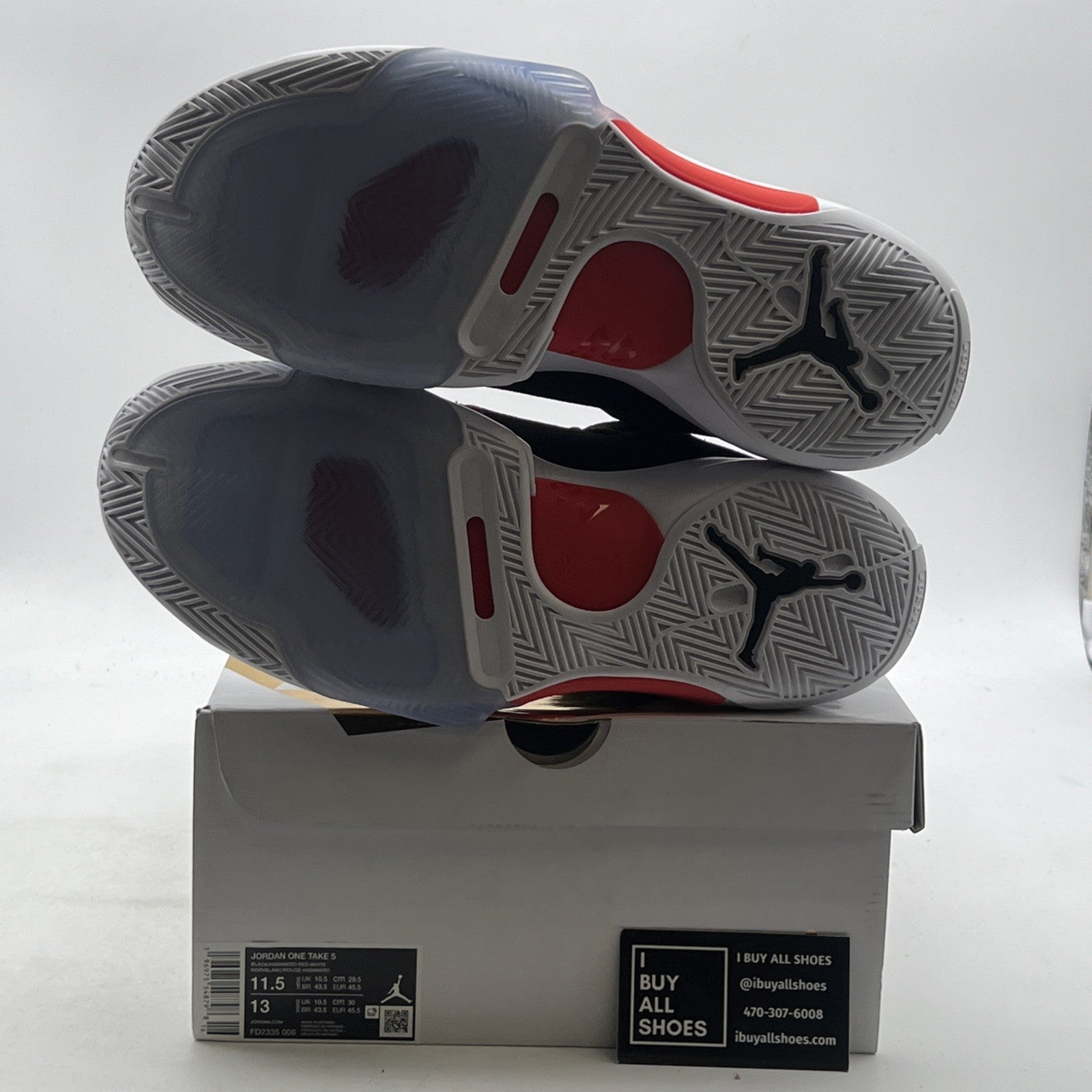 Size 11.5 - Jordan One Take 5 Black Habanero Red (FD2335-006)
