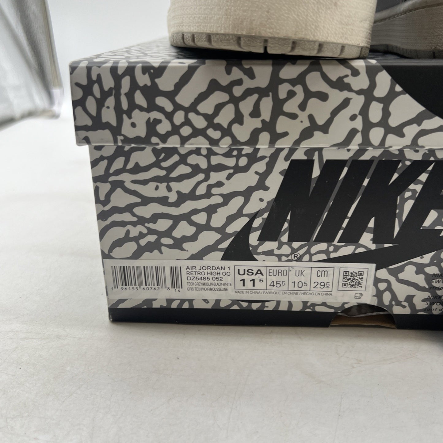 Size 11.5 - Air Jordan 1 Retro OG High White Cement (DZ5485-052)